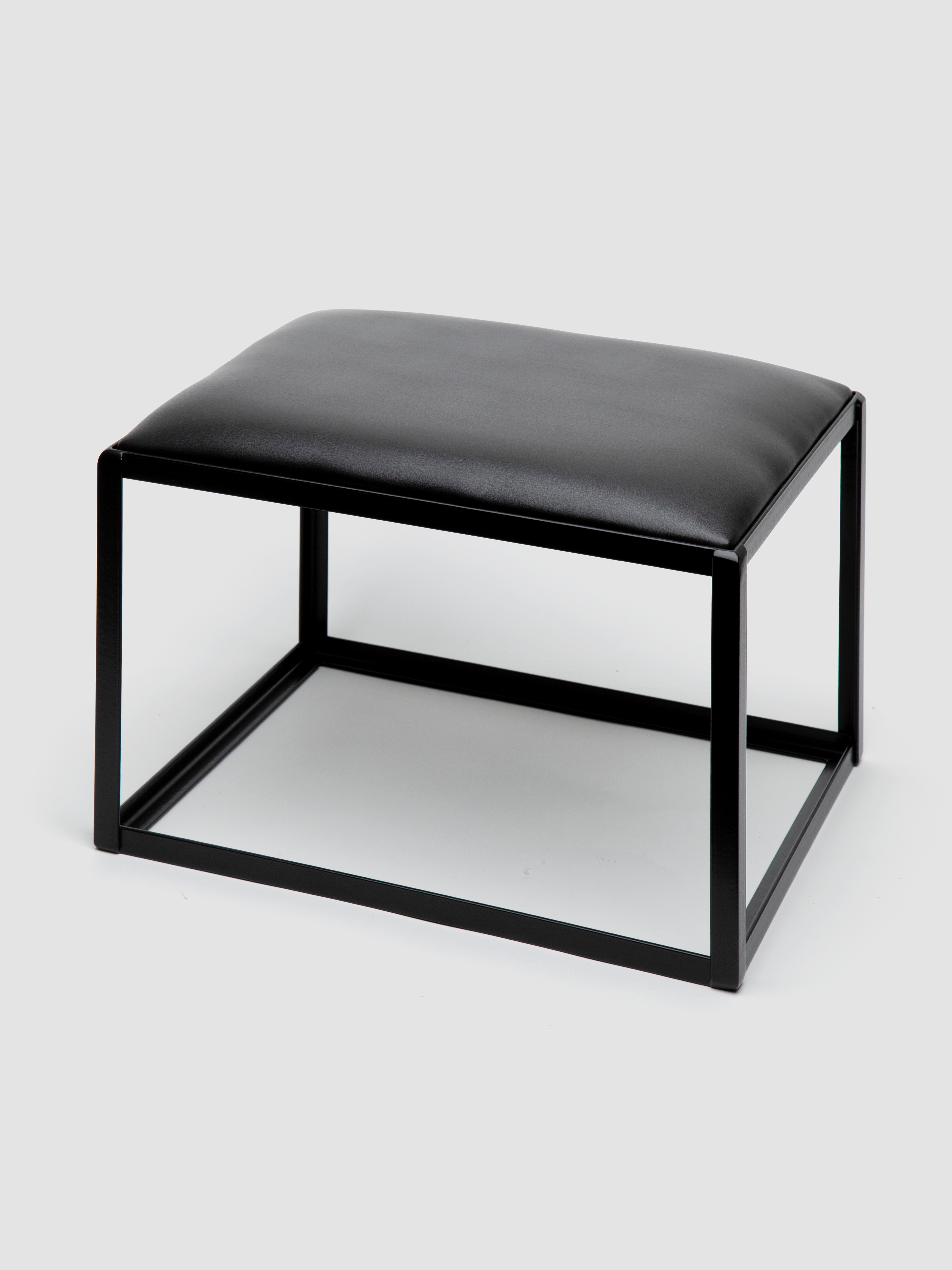 DOMINIX Deluxe Faux Leather Sex Position Enhancer Chair, Black, hi-res