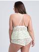 Lovehoney Mindful Mint Green Lace Cami and Shorts Set, Green, hi-res