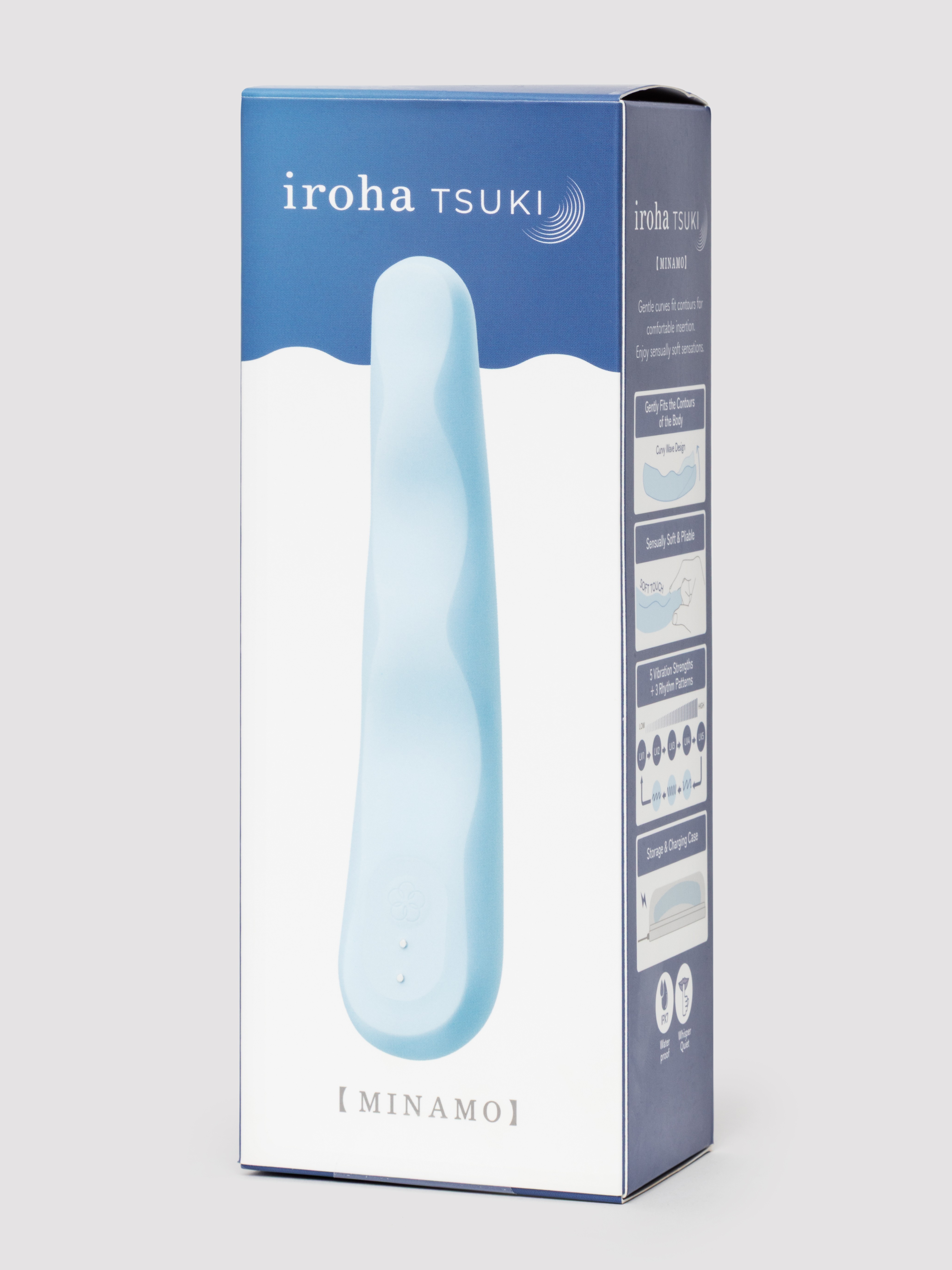 Iroha Minamo Extra Soft Rechargeable G-Spot Vibrator, Blue, hi-res