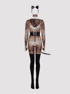 Lovehoney Fantasy Plus Size Feline Frisky Catsuit-Kostüm mit Leoparden-Print