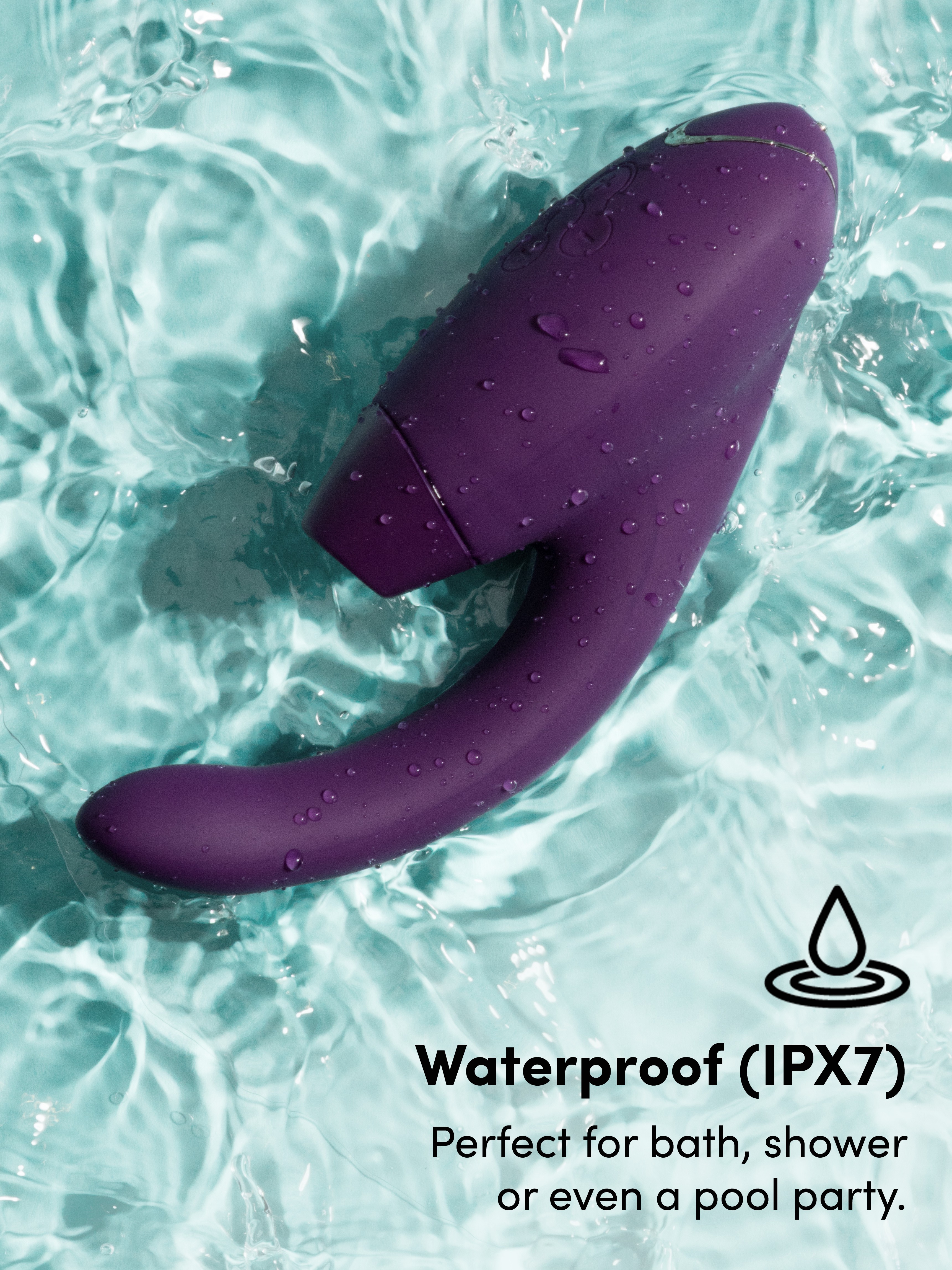 Womanizer X Lovehoney InsideOut Rechargeable G-Spot and Clitoral Stimulator, Purple, hi-res