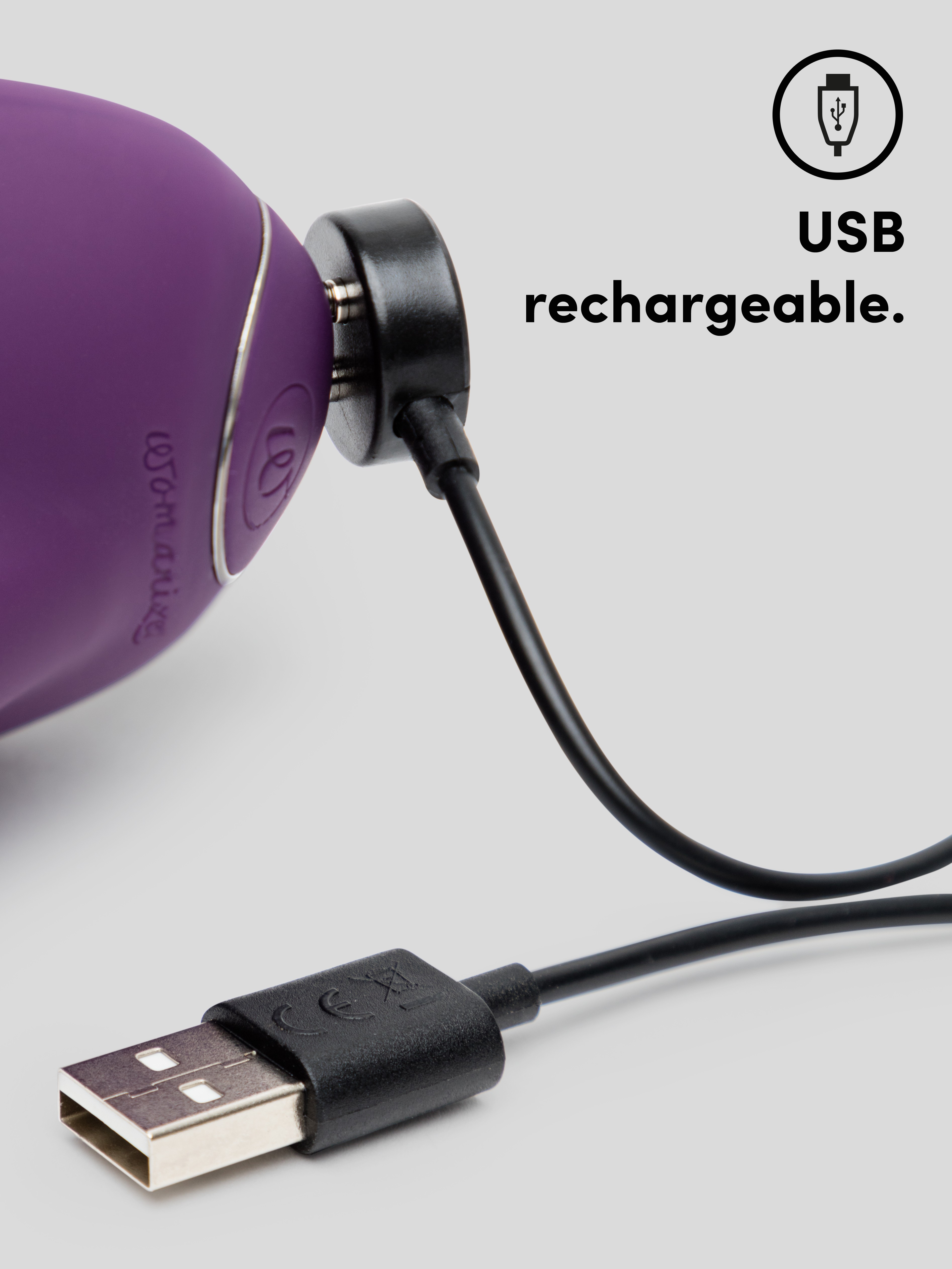 Womanizer X Lovehoney InsideOut Rechargeable G-Spot and Clitoral Stimulator, Purple, hi-res