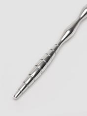 Penis Plug 6mm Double-Ended Stainless Steel Wavy Urethral Dilator, Silver, hi-res