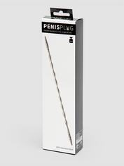 Penis Plug 6 mm gerippte Harnröhrensonde aus Edelstahl mit zwei Enden , Silber, hi-res