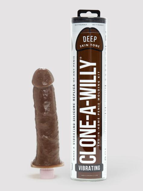 Kit de moulage pénis vibrant peau foncée, Clone-A-Willy, Couleur peau brune, hi-res