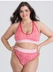 Lovehoney Mindful Pink Leopard Print Seamless Bra Set, Red, hi-res