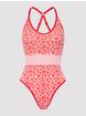 Lovehoney Mindful Mint Green Leopard Print Seamless Body, Red, hi-res