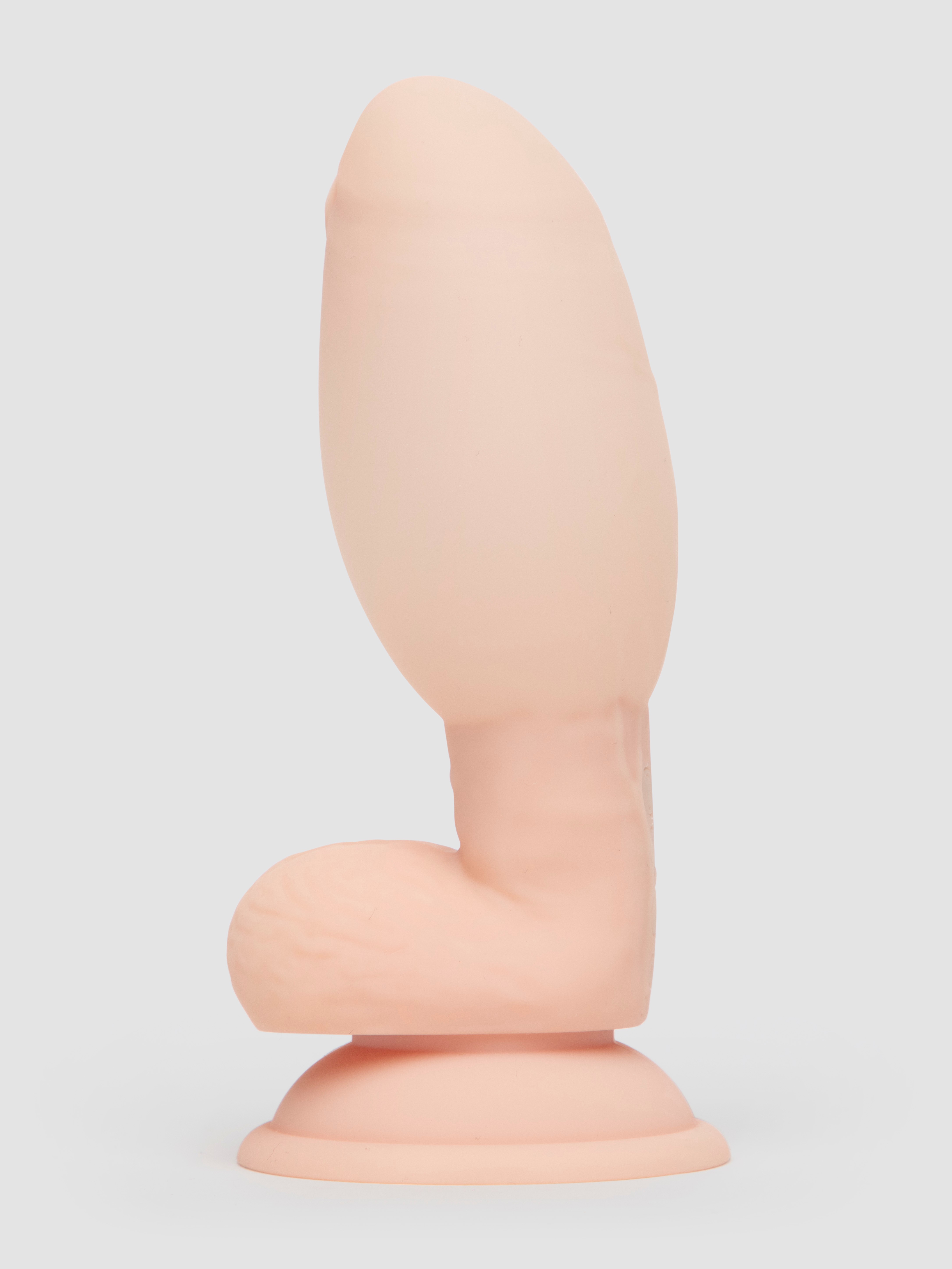 Lifelike Lover Luxe Auto-Inflatable Remote Control Realistic Dildo 6 Inch, Flesh Pink, hi-res
