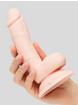 Lifelike Lover Luxe Auto-Inflatable Remote Control Realistic Dildo 6 Inch, Flesh Pink, hi-res
