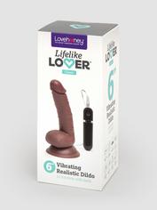 Lifelike Lover Classic Realistic Dildo Vibrator 6 Inch, Flesh Brown, hi-res