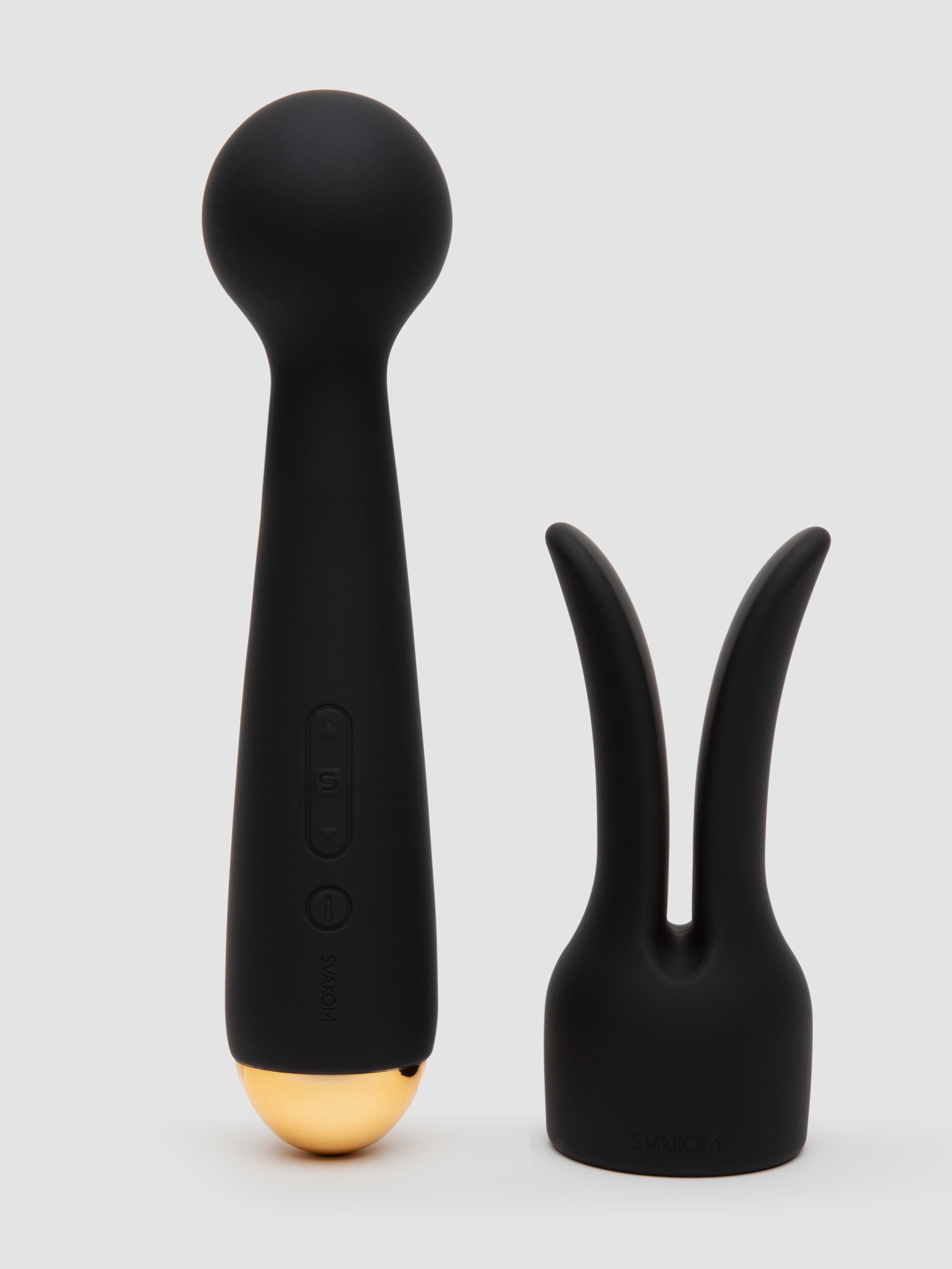 Svakom Emma Neo Interactive App Controlled Warming Wand Vibrator, Black, hi-res