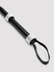 Leg Avenue Faux Leather Rhinestone Handle Whip, Black, hi-res