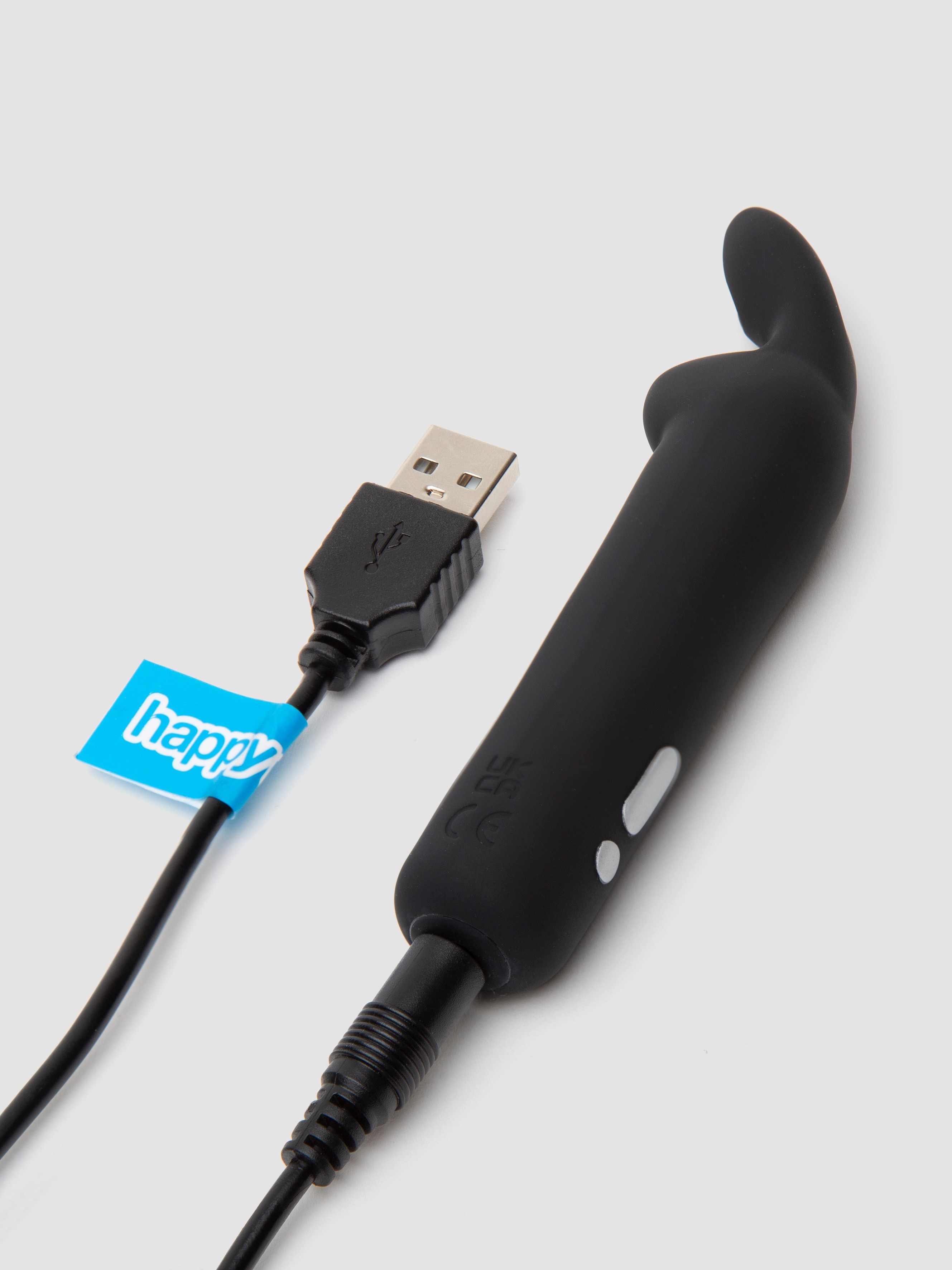 Happy Rabbit Rechargeable Rabbit Ears Bullet Vibrator, Black, hi-res
