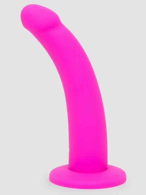 Lovehoney geschwungener Dildo aus Silikon mit Saugfuß 15 cm, Pink, hi-res