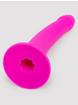 Lovehoney geschwungener Dildo aus Silikon mit Saugfuß 15 cm, Pink, hi-res