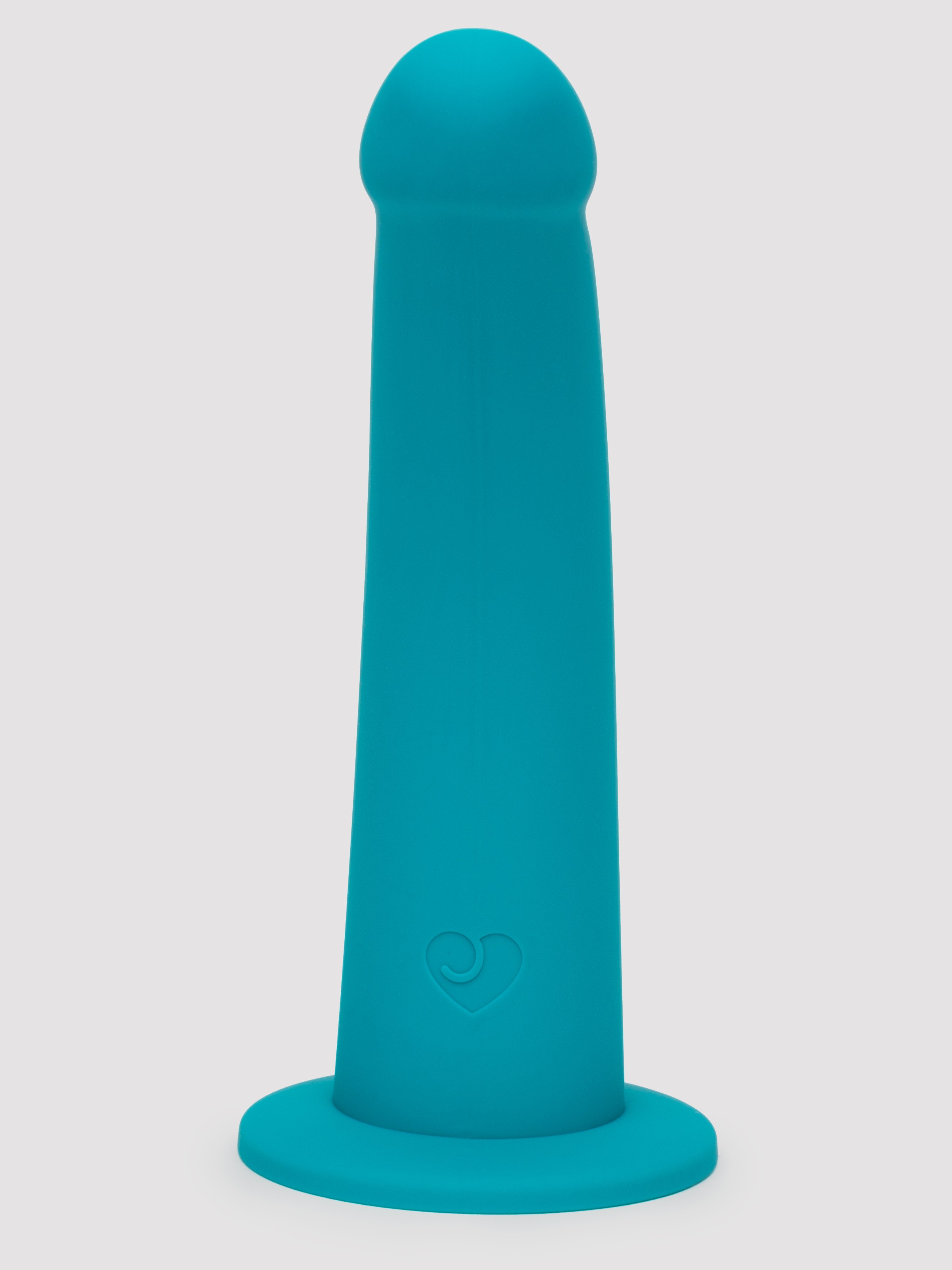 Lovehoney Curved Silicone Suction Cup Dildo 8 Inch, Green, hi-res