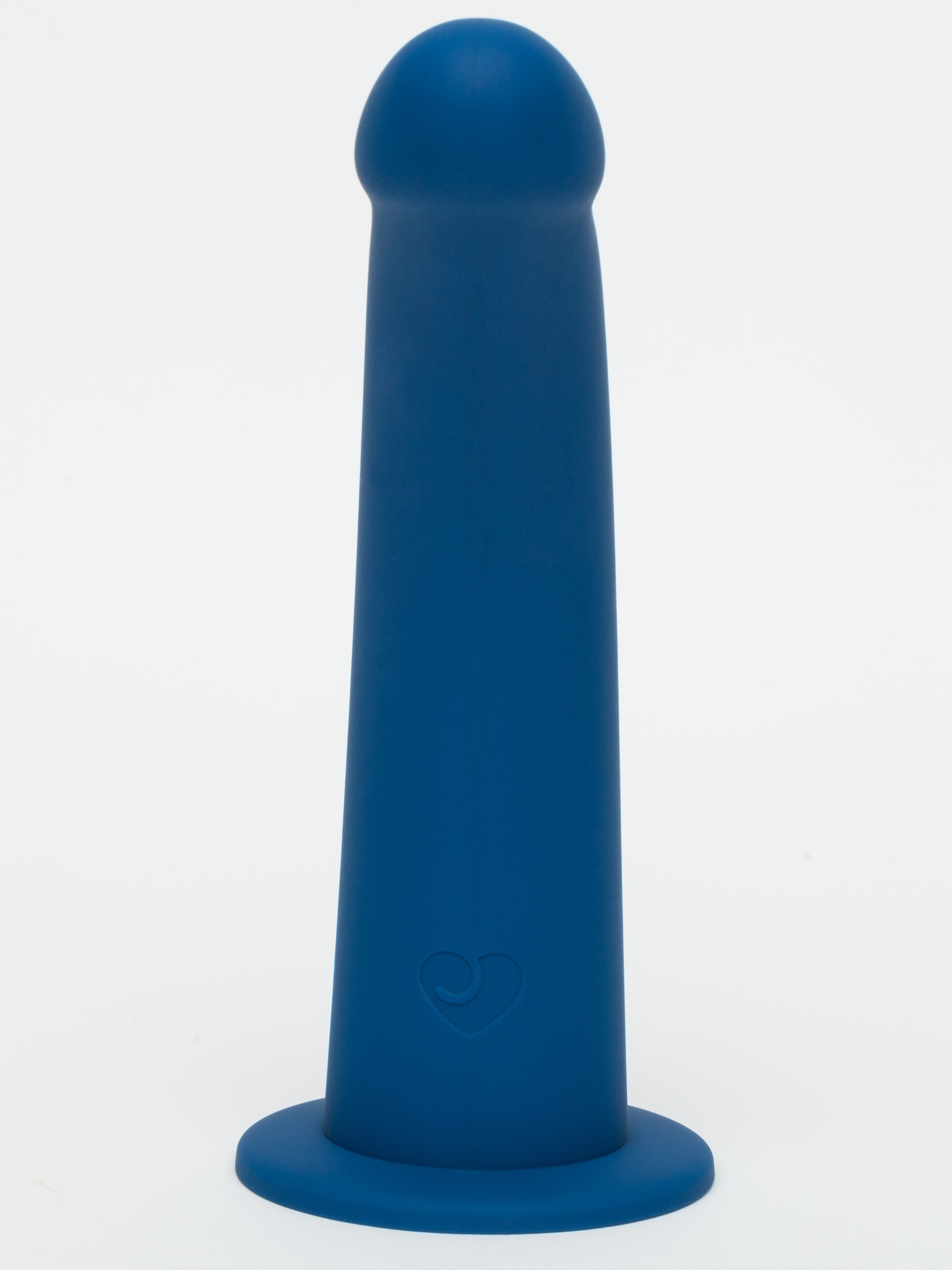 Lovehoney Curved Silicone Suction Cup Dildo 9 Inch, Blue, hi-res