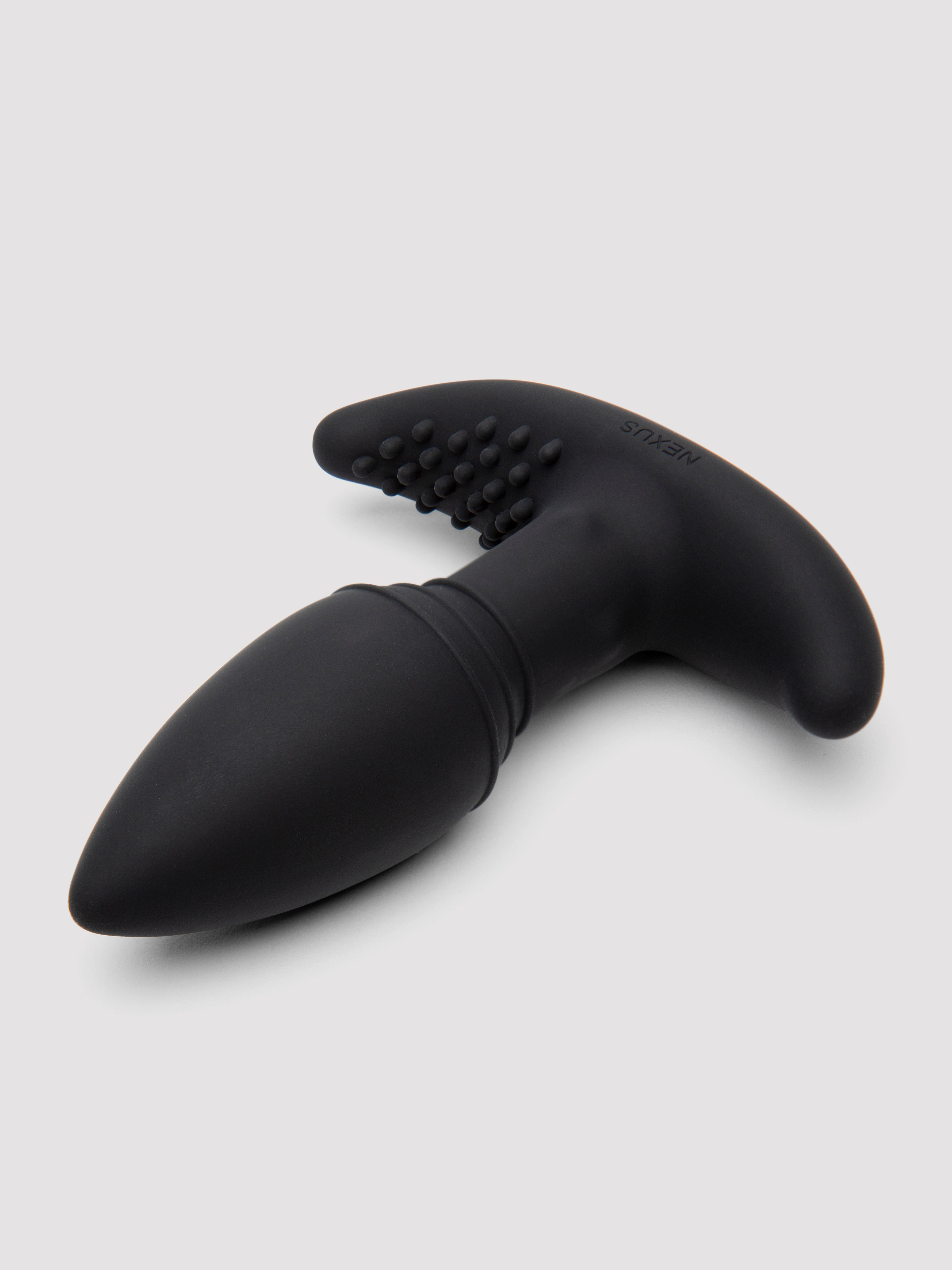 Nexus B-Stroker Remote Control Vibrating Rimming Butt Plug 4.5, Black, hi-res