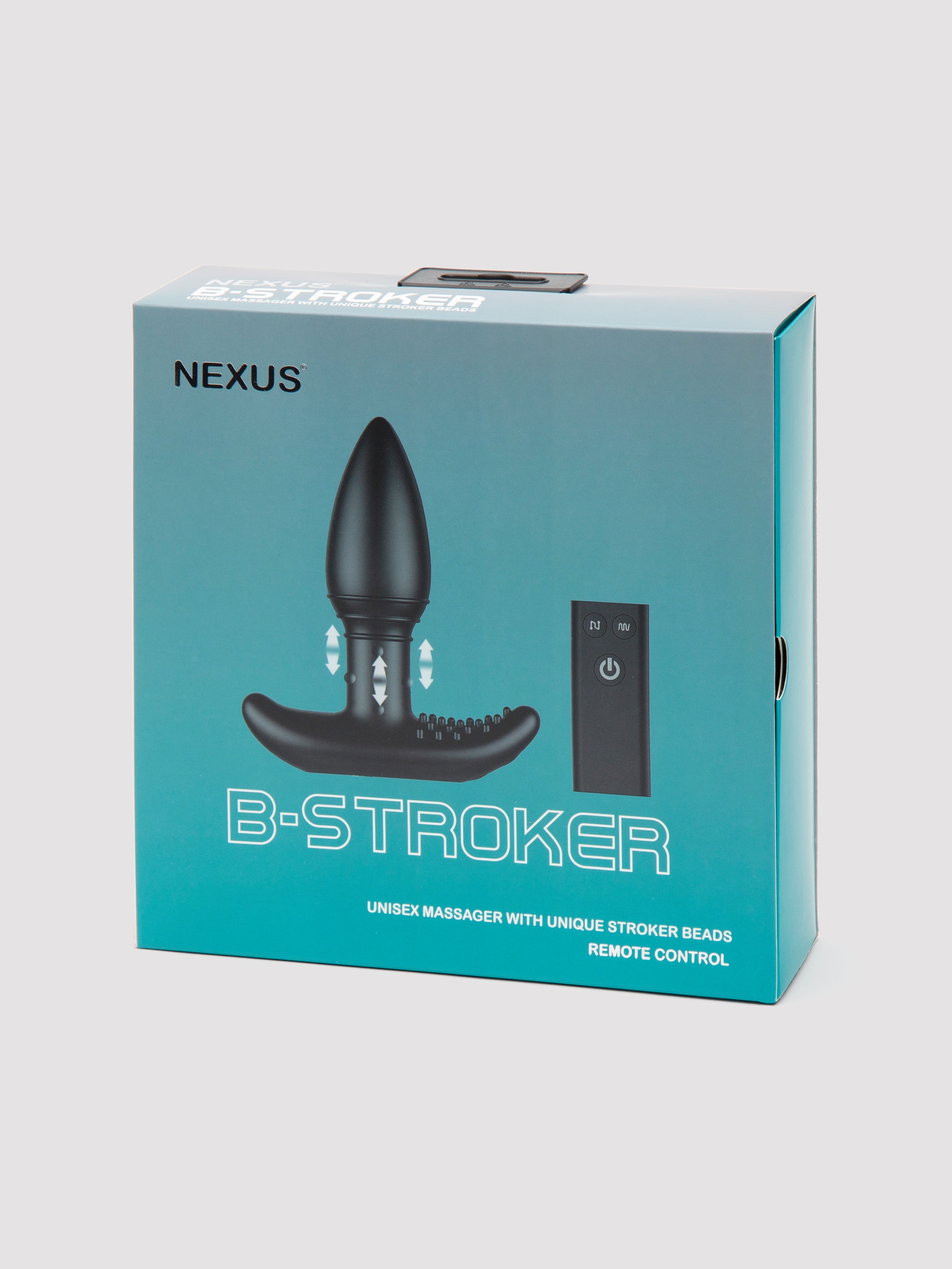 Nexus B-Stroker Remote Control Vibrating Rimming Butt Plug 4.5, Black, hi-res