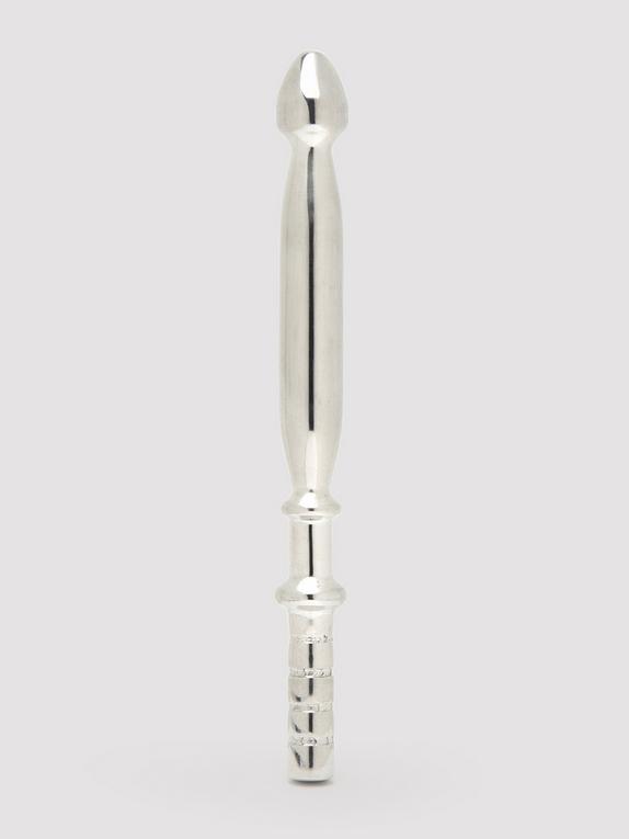 Penis Plug Double-Ended Stainless Steel Penis Plug 11mm, Silver, hi-res