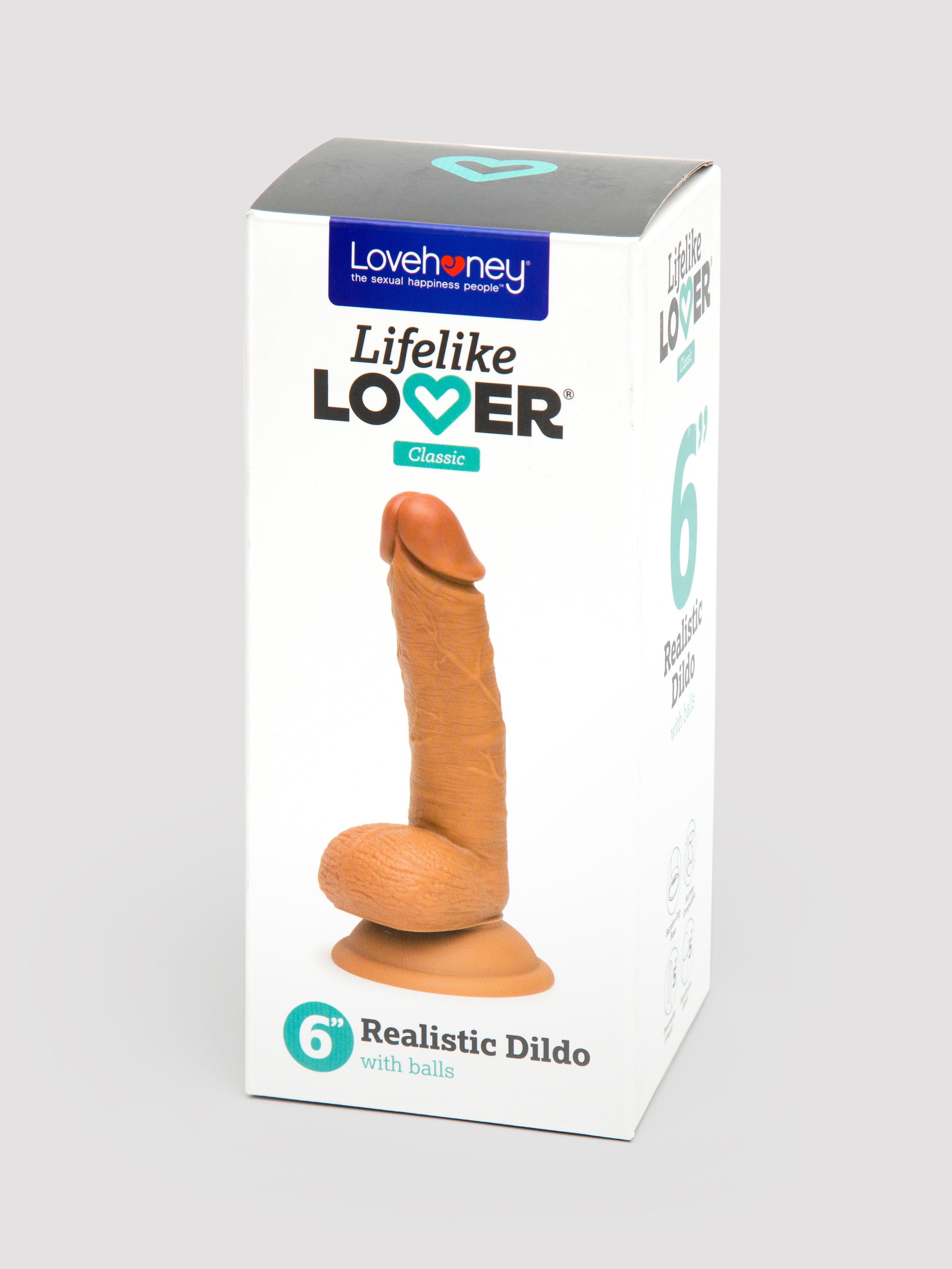 Lifelike Lover Classic Realistic Dildo 6 Inch , Flesh Tan, hi-res