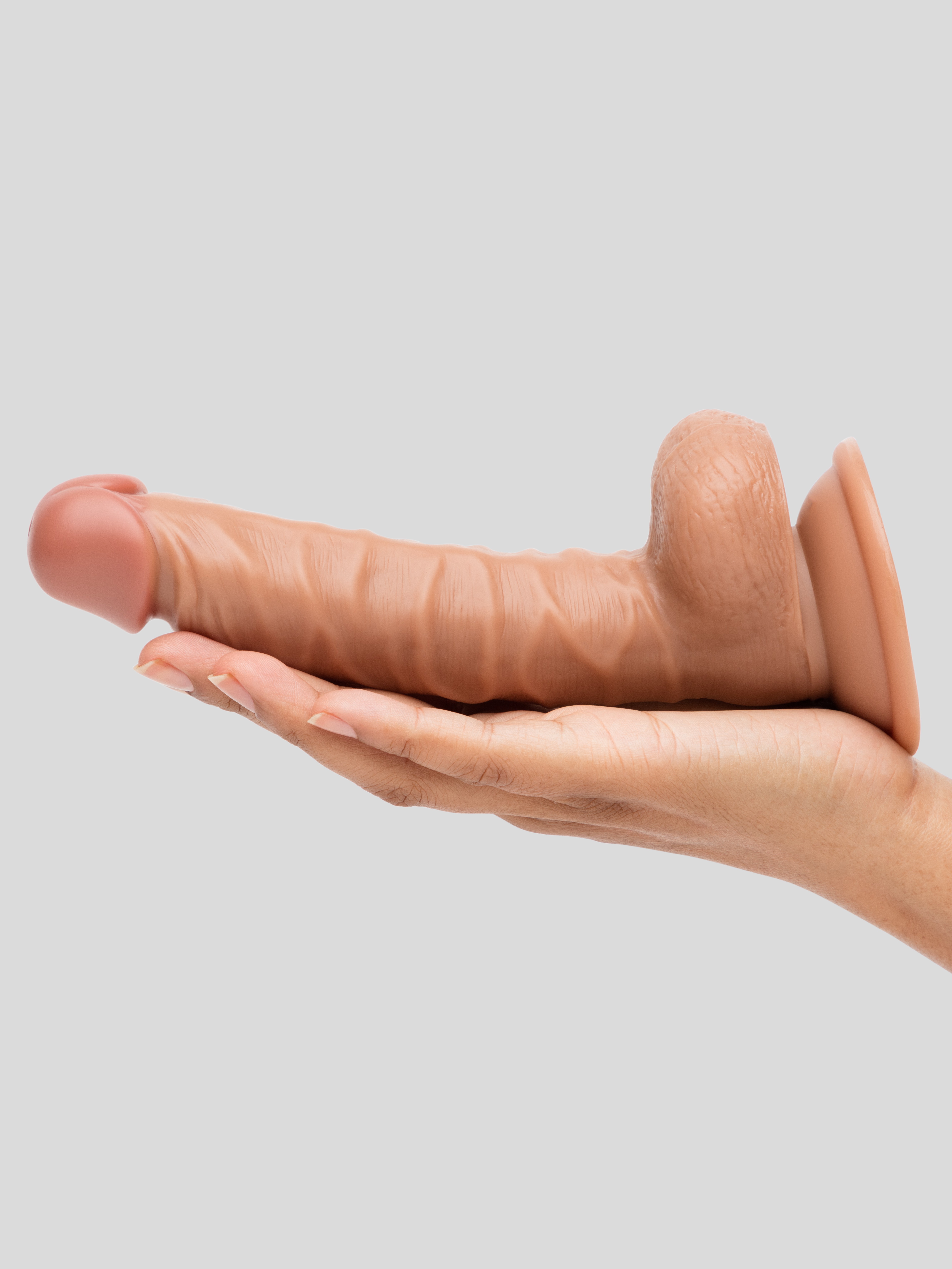Lifelike Lover Classic Realistic Dildo 8 Inch, Flesh Tan, hi-res