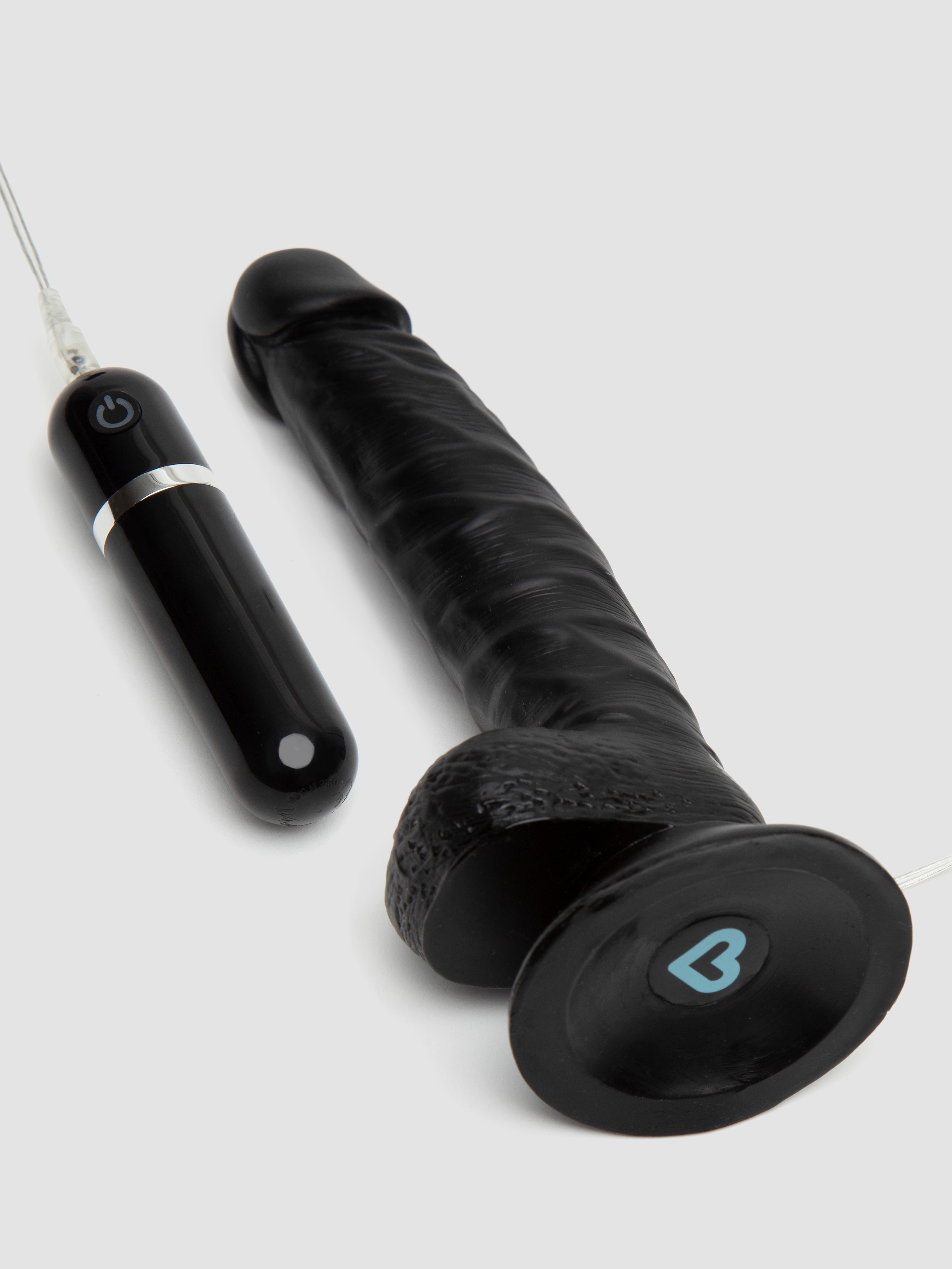 Lifelike Lover Classic Realistic Dildo Vibrator 8 Inch, Black, hi-res