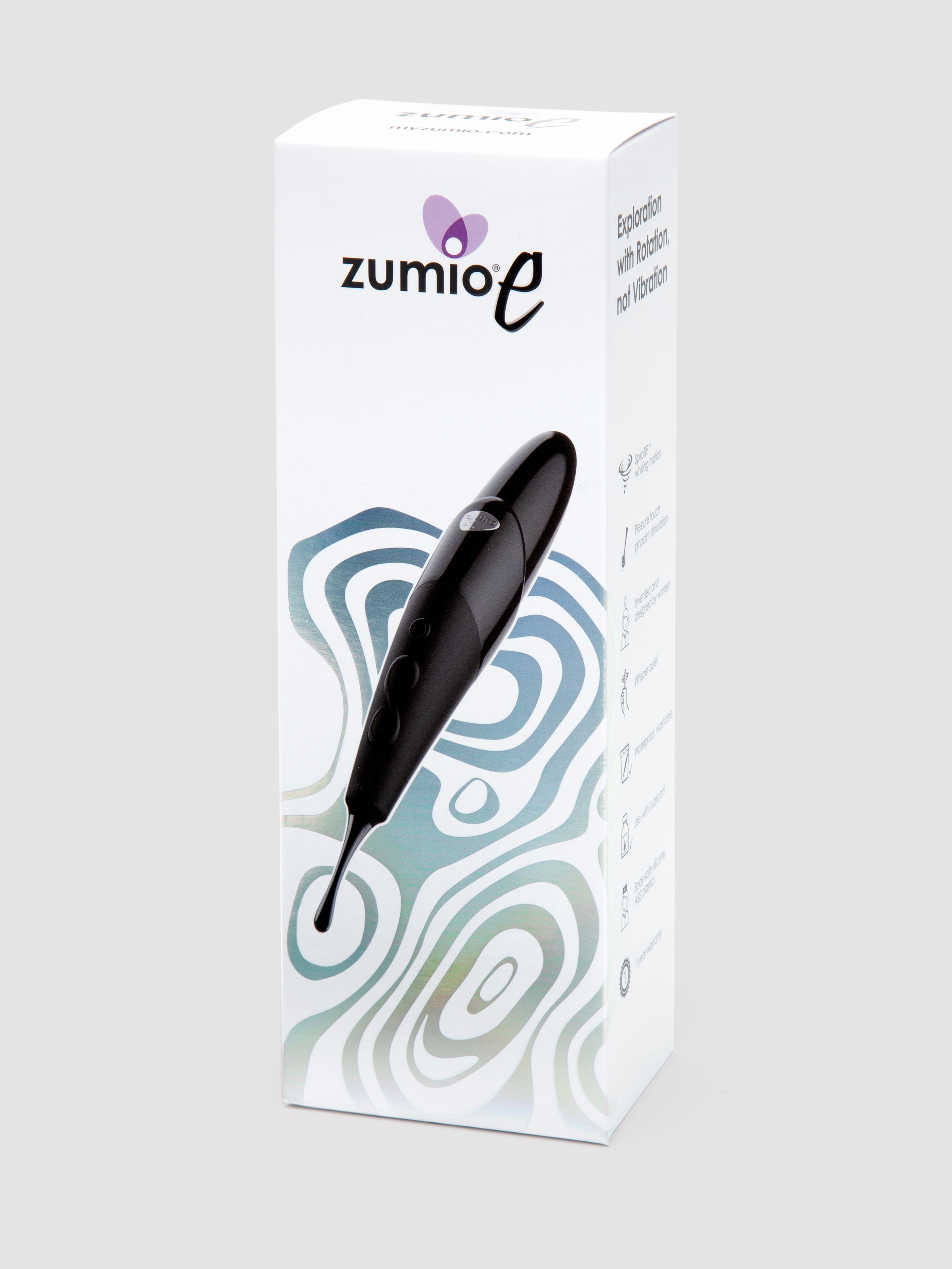 Zumio E Rechargeable Deep Stimulation SpiroTIP Clitoral Stimulator, Black, hi-res