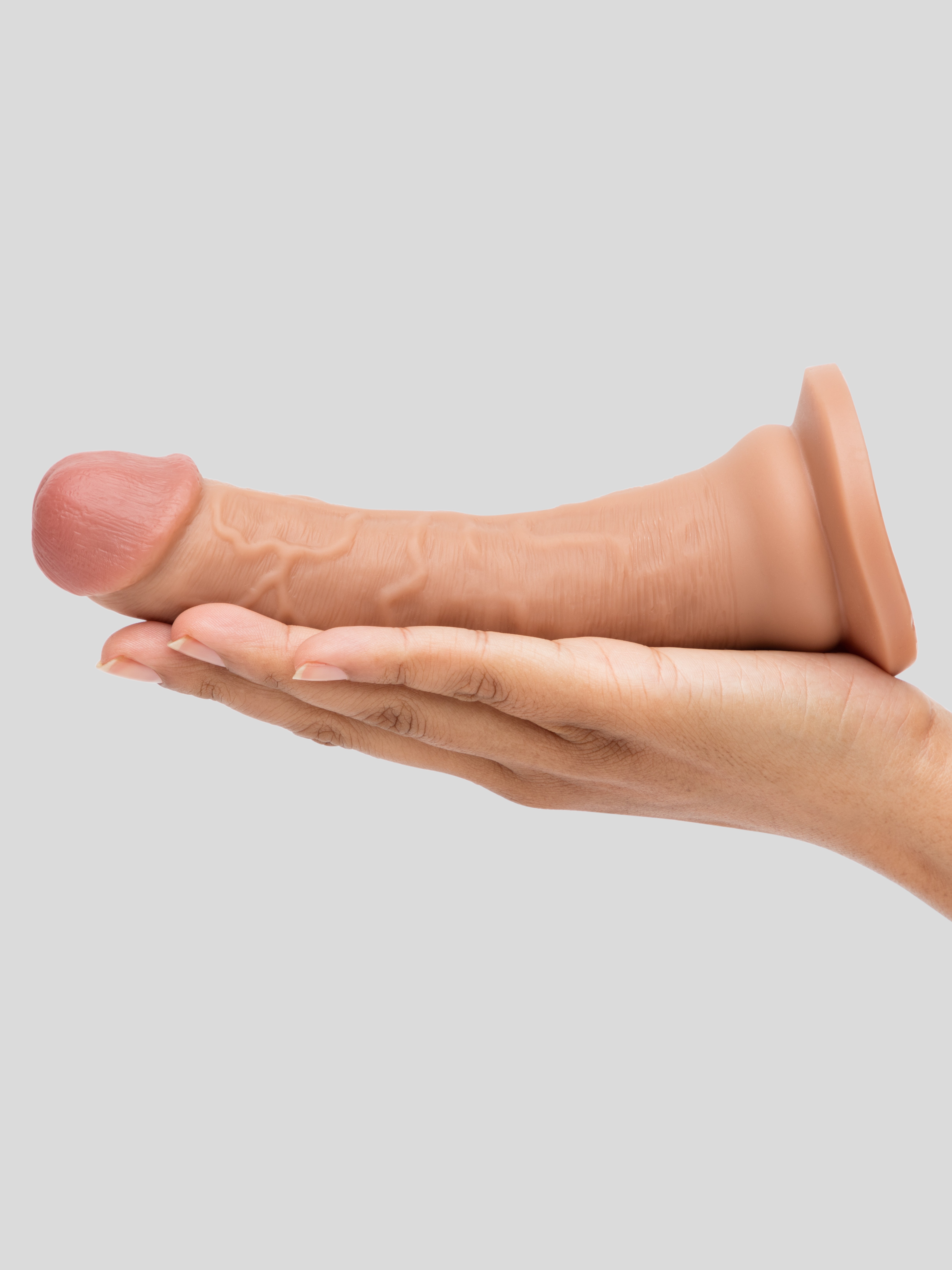 Lifelike Lover Ultra Realistic Suction Cup Dildo 7 Inch, Flesh Tan, hi-res