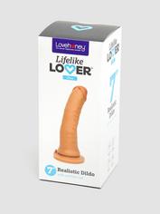 Lifelike Lover Ultra Realistic Suction Cup Dildo 7 Inch, Flesh Tan, hi-res
