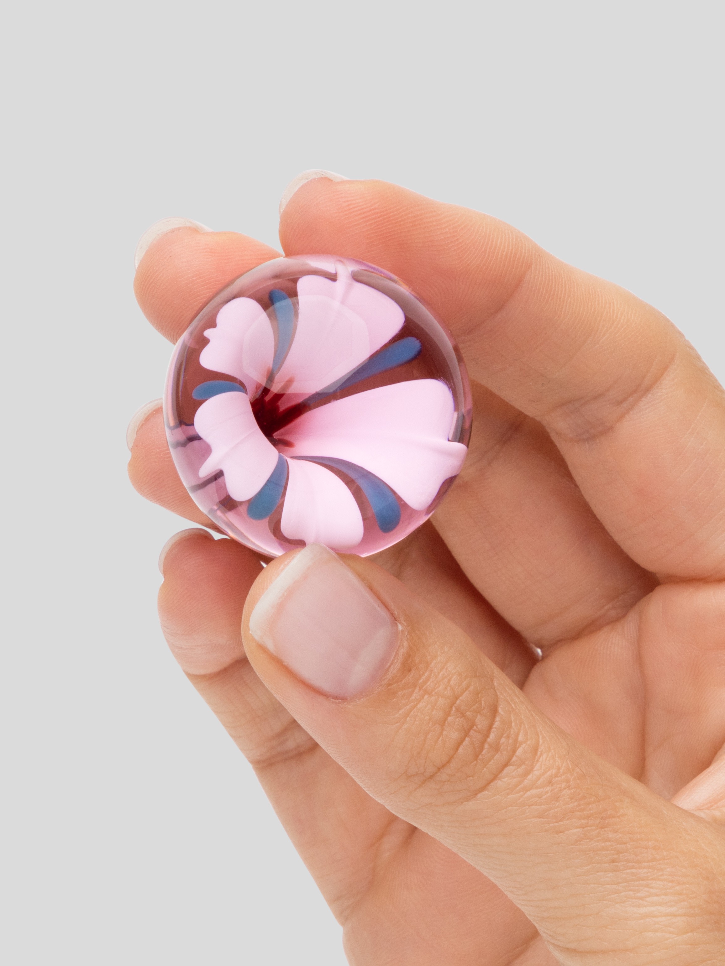 Lovehoney Sensual Glass Blossom Ben Wa Balls, Pink, hi-res
