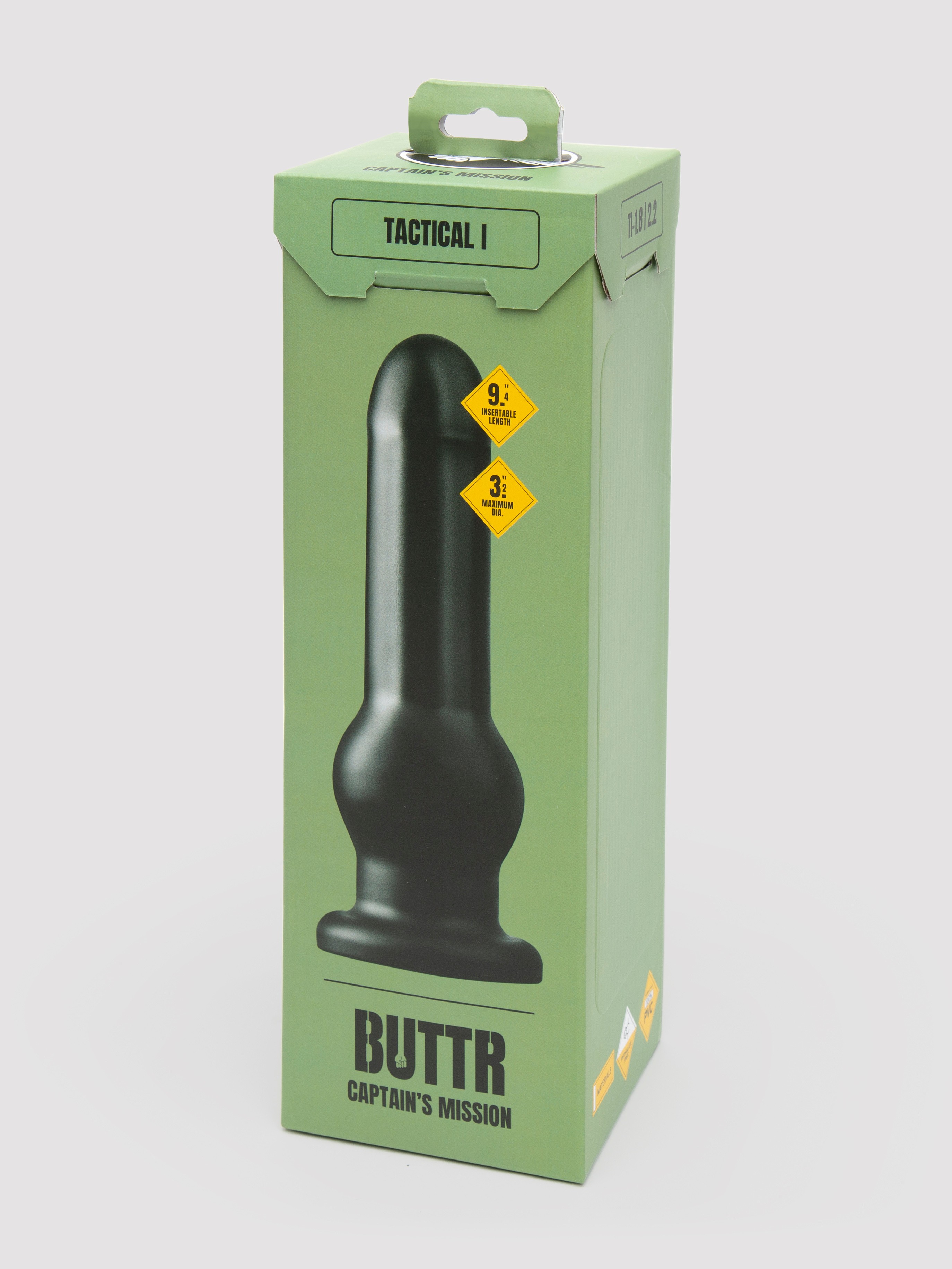 Buttr Captain's Mission Extra Large Anal Dildo 10 Inch, Black, hi-res