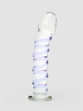 Consolador sensual de vidrio en espiral 18 cm de Lovehoney