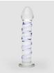 Lovehoney Sensual Glass Spiral Glass Dildo 7 Inch, Purple, hi-res