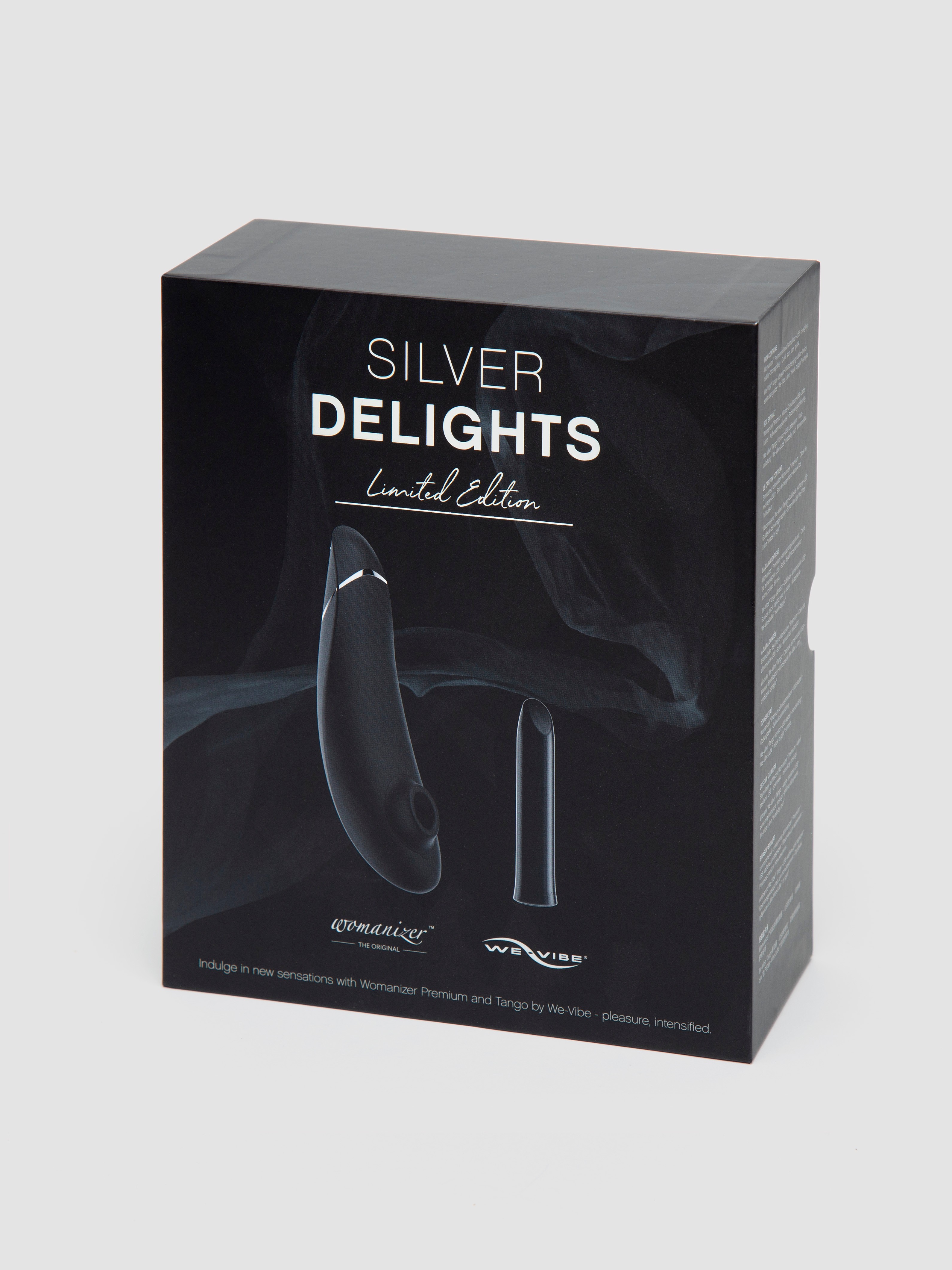 Womanizer X We-Vibe Silver Delights Limited Edition Pleasure Collection, Black, hi-res