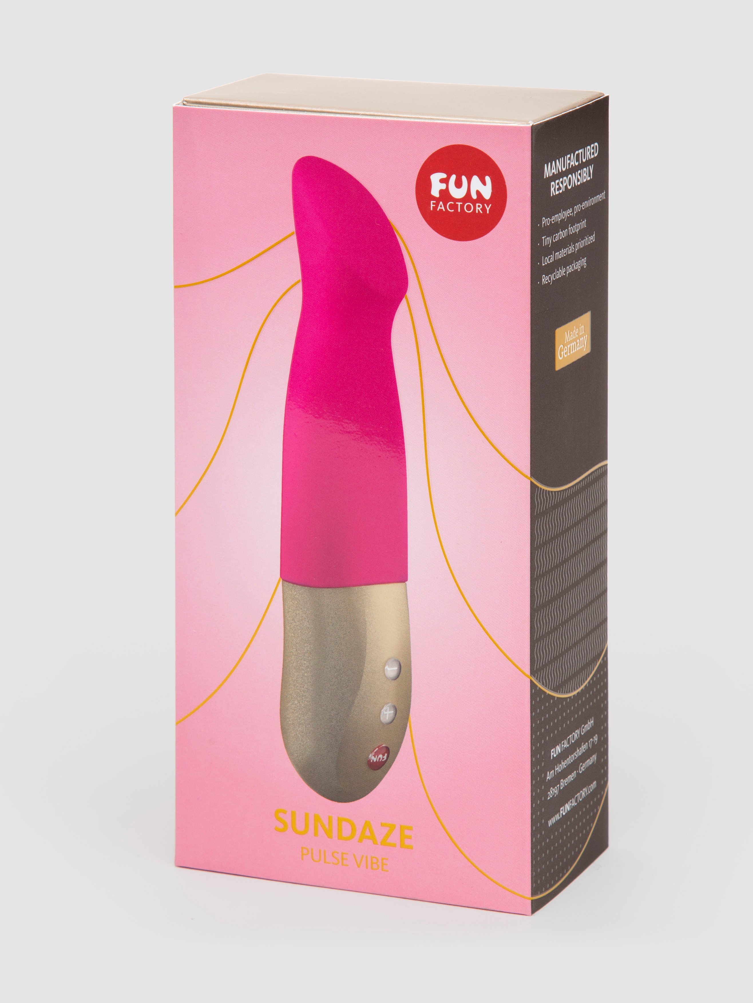 Fun Factory Sundaze Rechargeable Thrusting Vibrator, Pink, hi-res