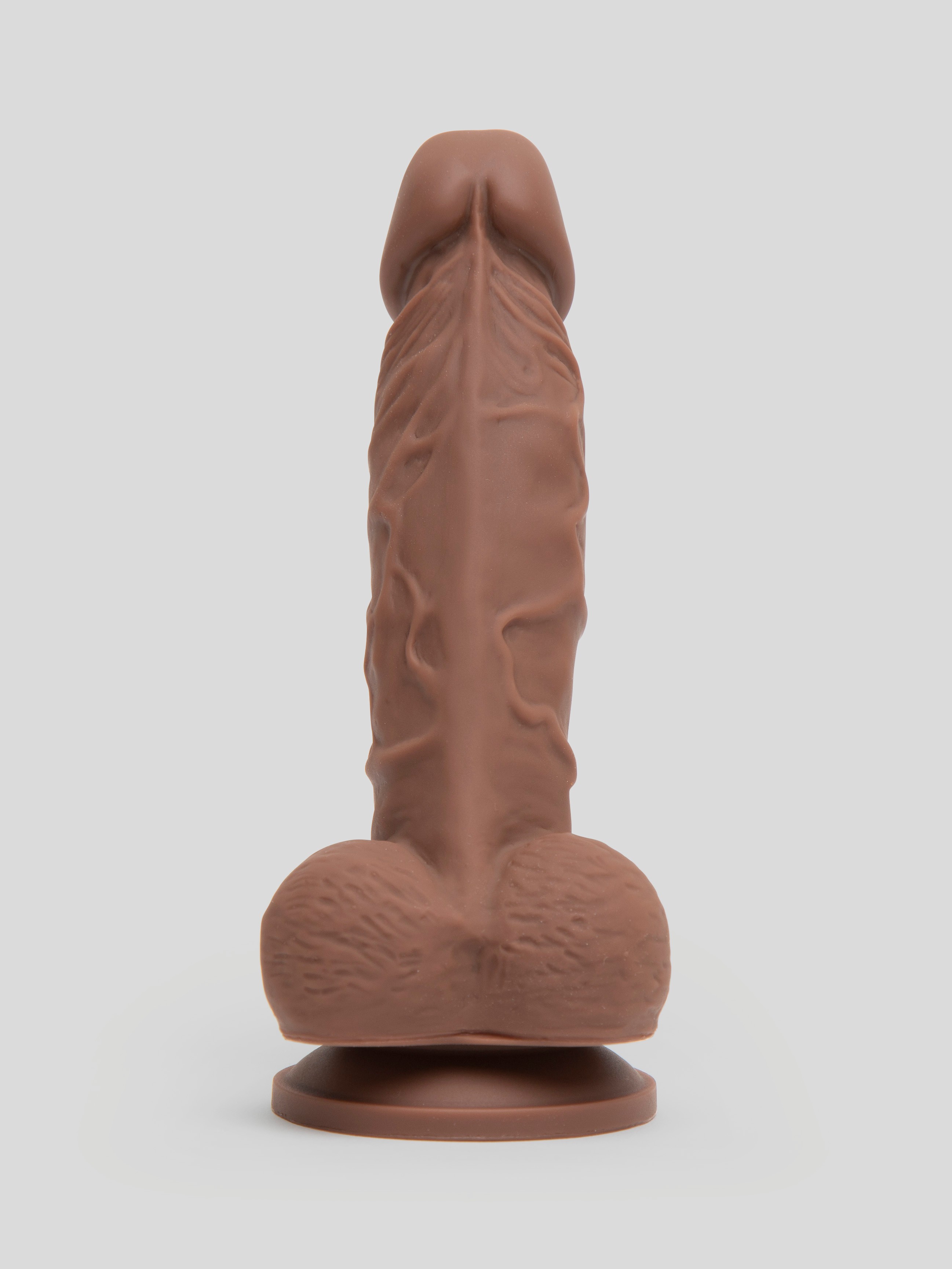 Lifelike Lover Luxe Realistic Silicone Dildo 6 Inch, Flesh Brown, hi-res