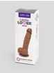 Lifelike Lover Luxe Realistic Silicone Dildo 6 Inch, Flesh Brown, hi-res