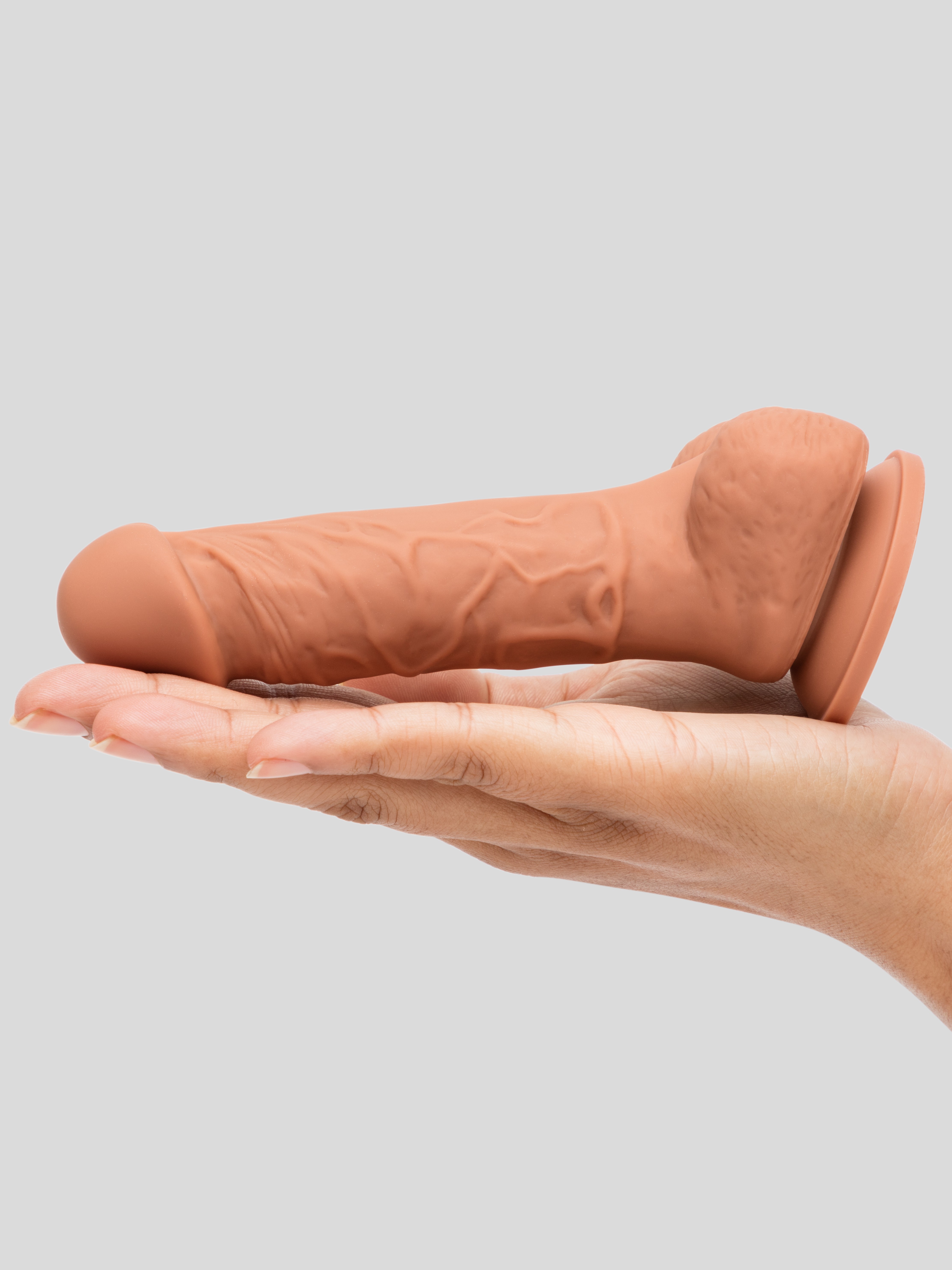 Lifelike Lover Luxe Realistic Silicone Dildo 6 Inch, Flesh Tan, hi-res