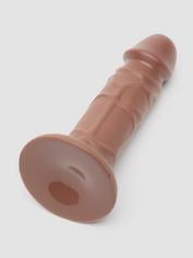 Lifelike Lover Basic Realistic Suction Cup Dildo 6 Inch, Flesh Brown, hi-res