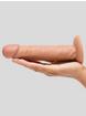 Lifelike Lover Basic Realistic Suction Cup Dildo 8 Inch, Flesh Tan, hi-res