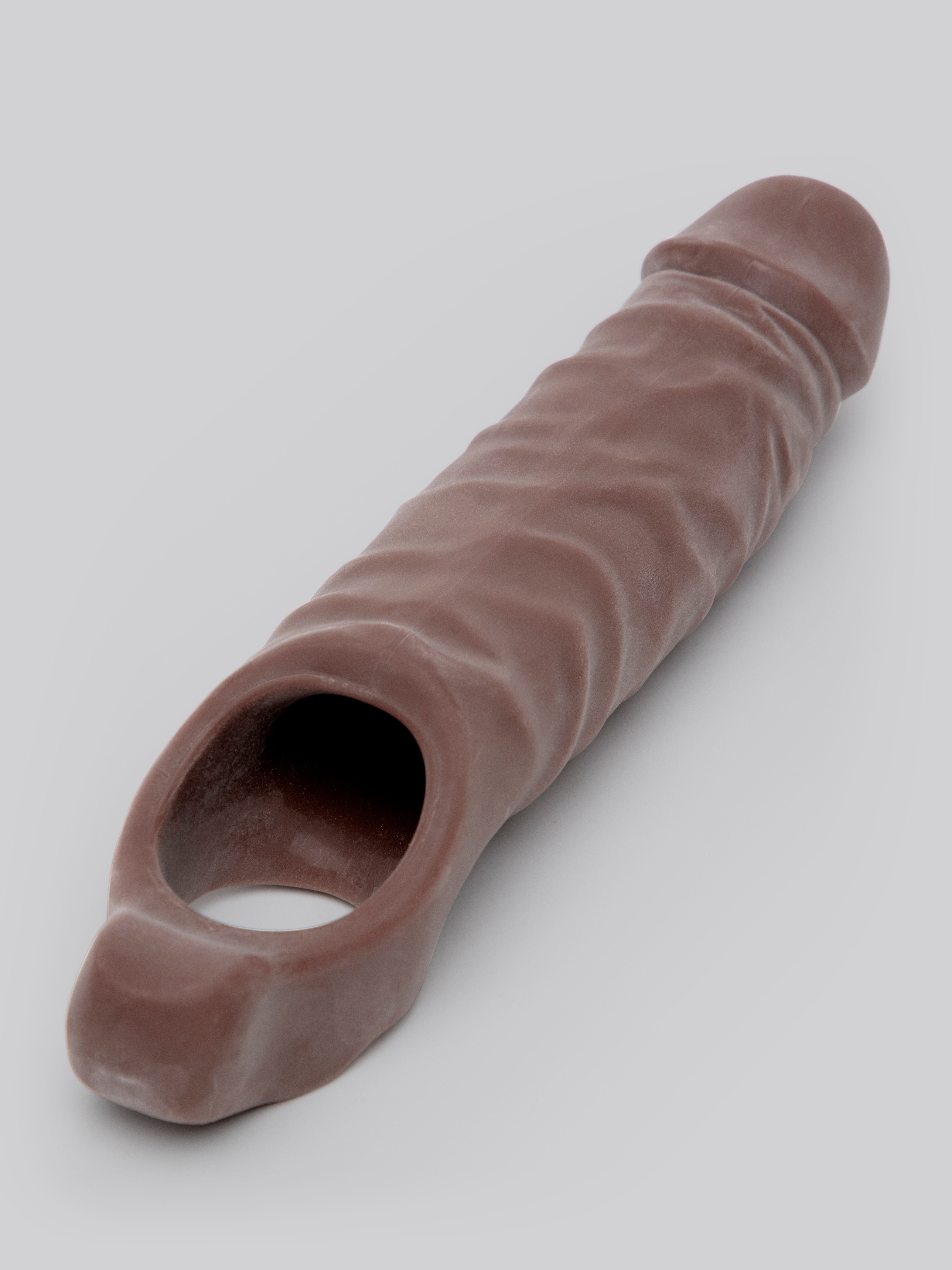 Lovehoney Mega Mighty 3 Extra Inches Penis Extender with Ball Loop, Flesh Brown, hi-res