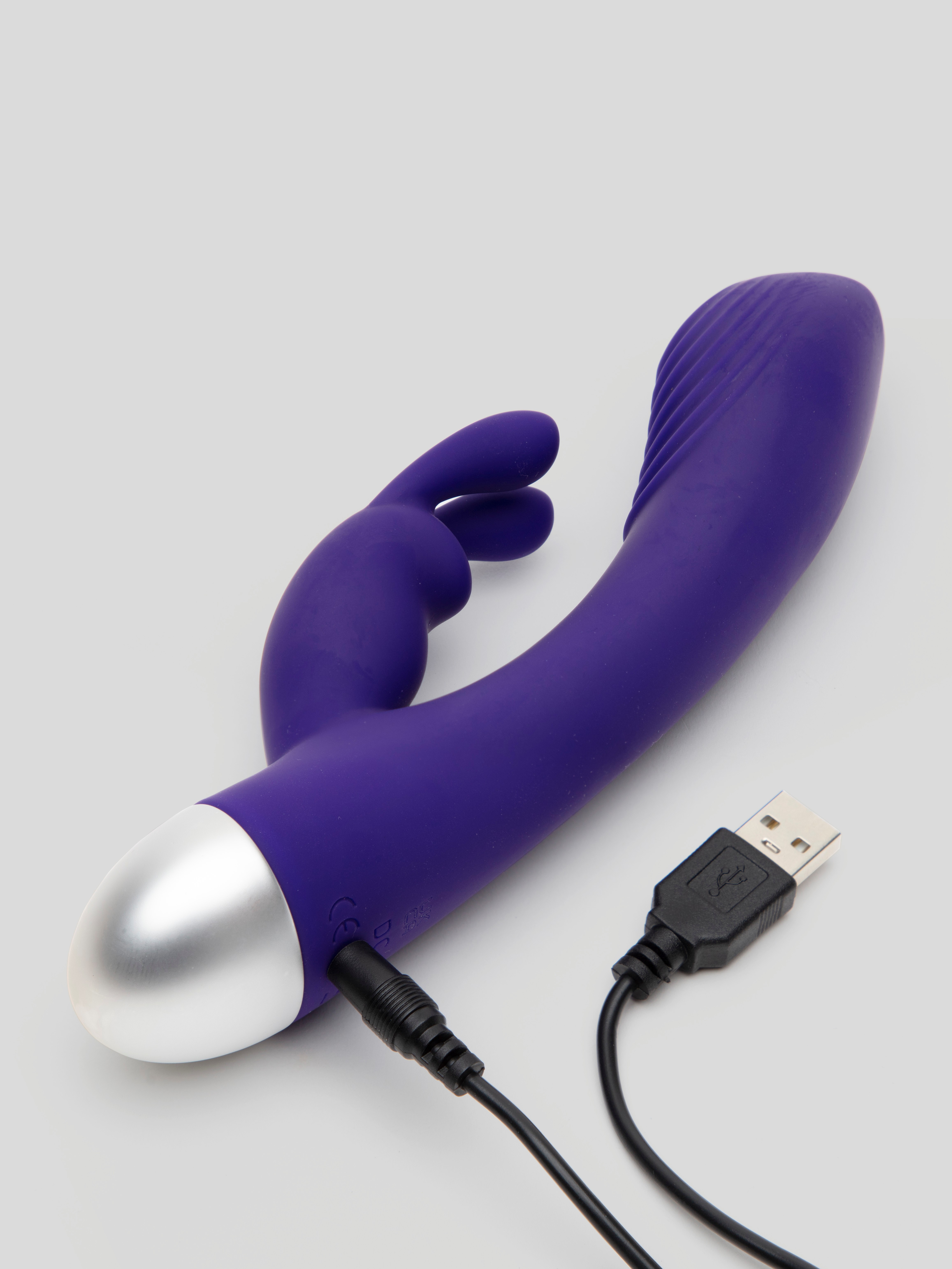 Lovehoney Wonder Bunny Rechargeable Silicone Rabbit Vibrator , Purple, hi-res