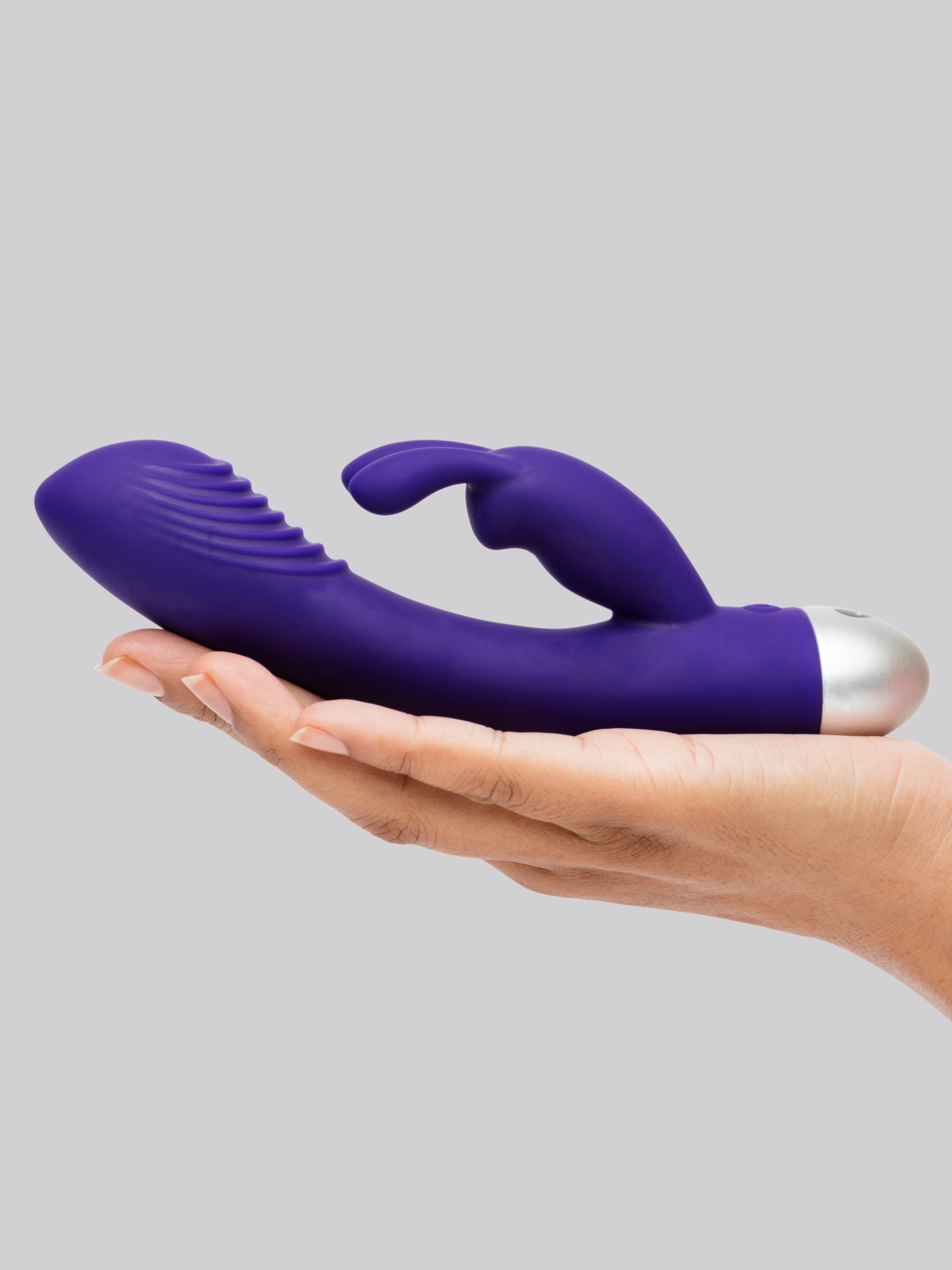 Lovehoney Wonder Bunny Rechargeable Silicone Rabbit Vibrator , Purple, hi-res