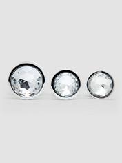 Lovehoney Analplug-Set aus Metall mit Kristall  (3-teilig), Silber, hi-res