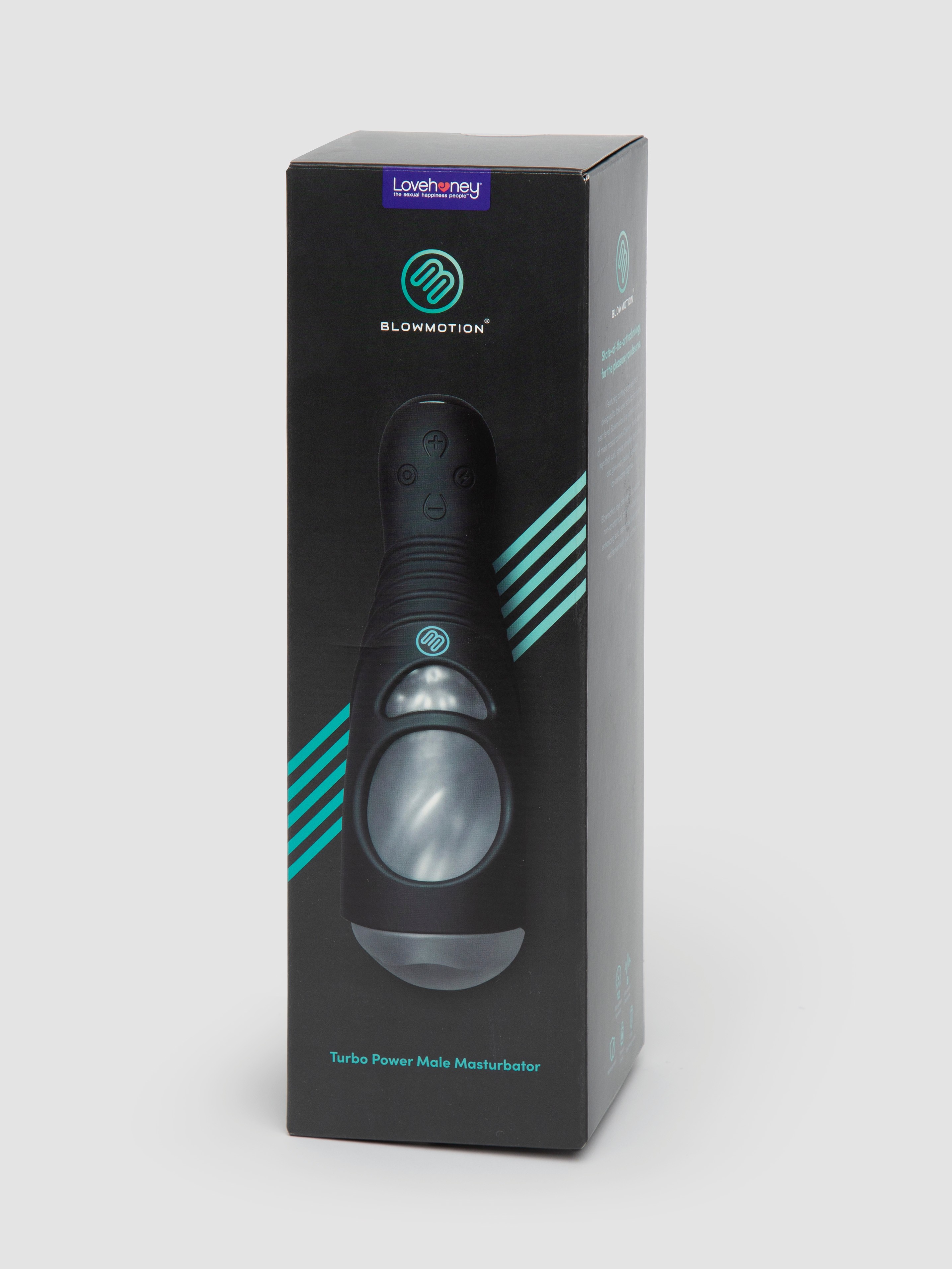 Blowmotion Real-Feel Turbo Power Male Masturbator, Black, hi-res
