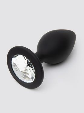 Plug anal silicone base cristal 9 cm moyen, Lovehoney
