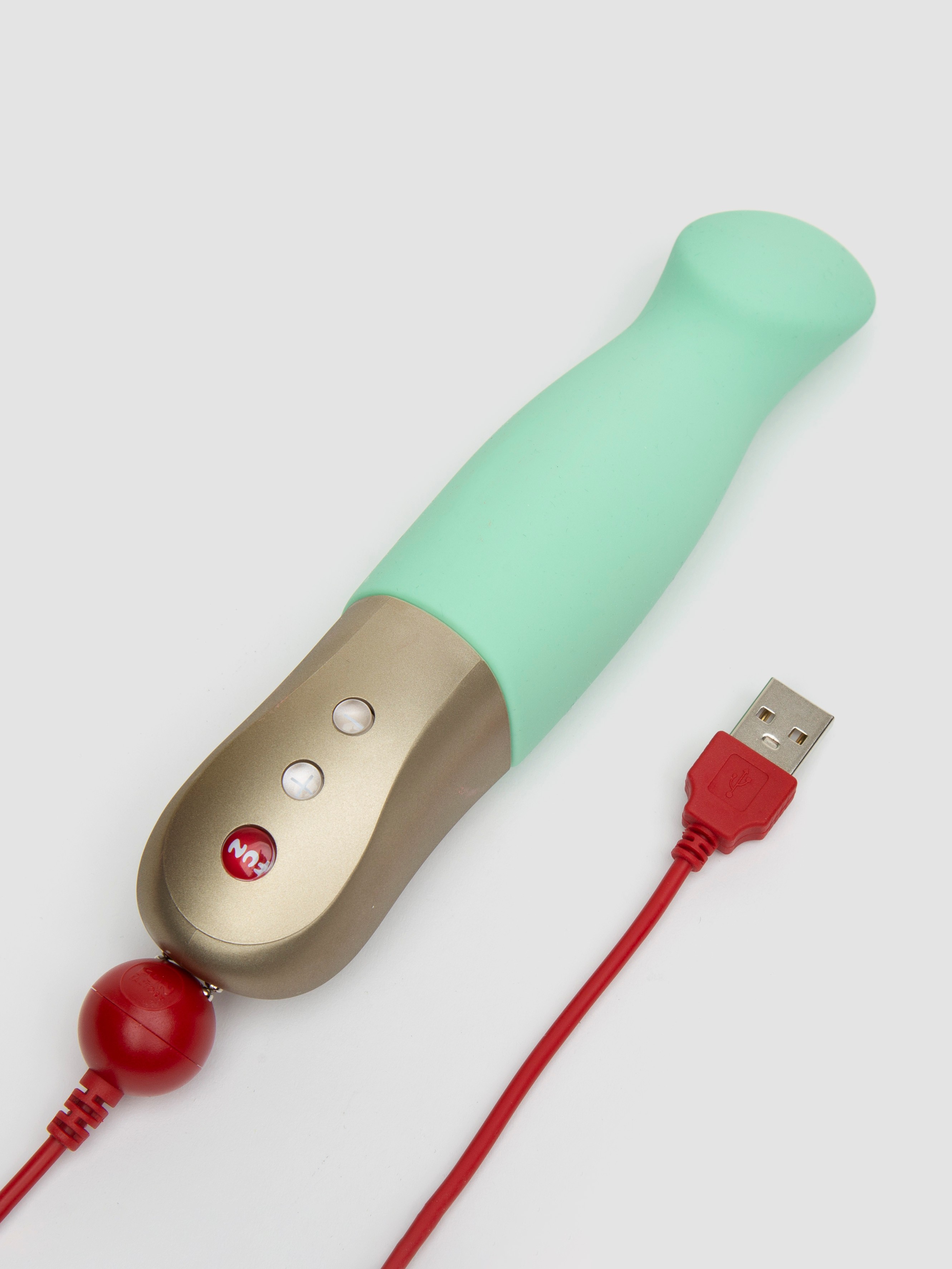 Fun Factory Sundaze Rechargeable Thrusting Vibrator, Green, hi-res