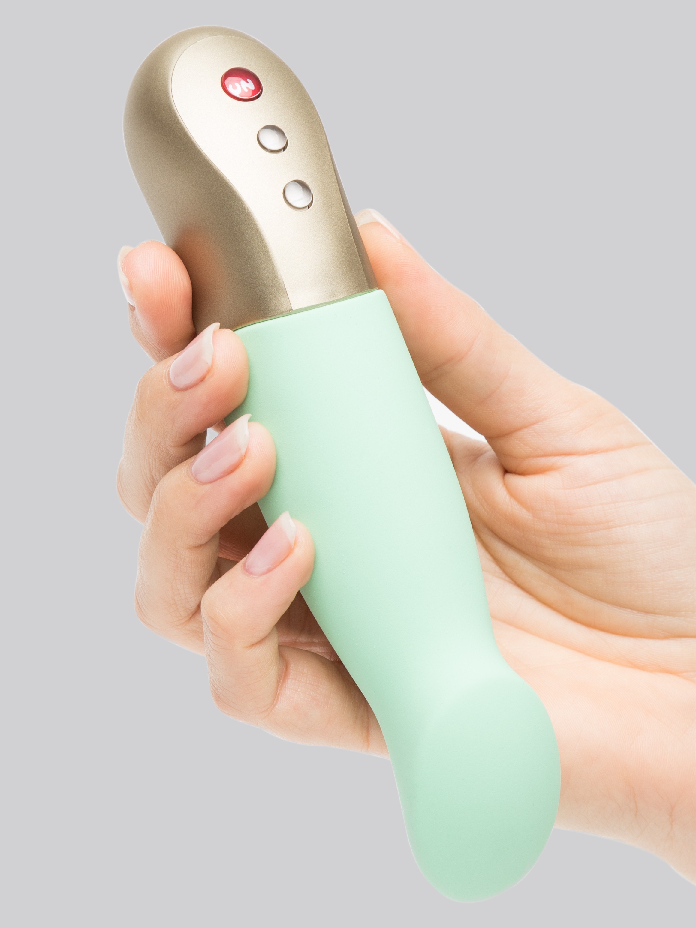 Fun Factory Sundaze Rechargeable Thrusting Vibrator, Green, hi-res