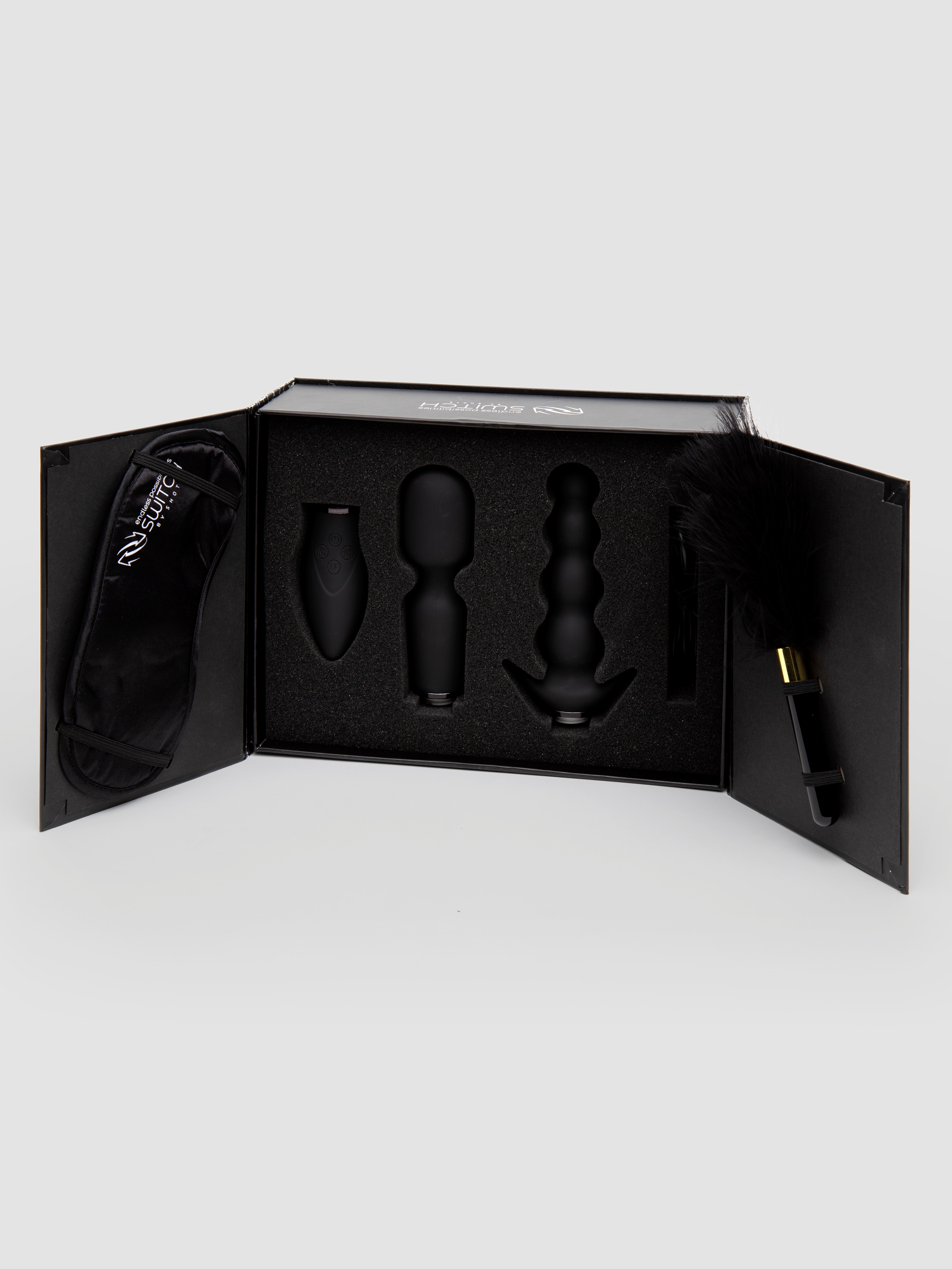 Switch Luxury Pleasure Vibrator Gift Set (4 Piece), Black, hi-res